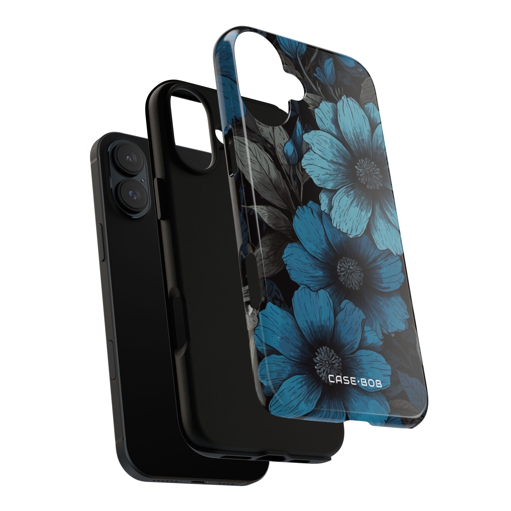Blue Bloom iPhone 16 Plus Case - Tough