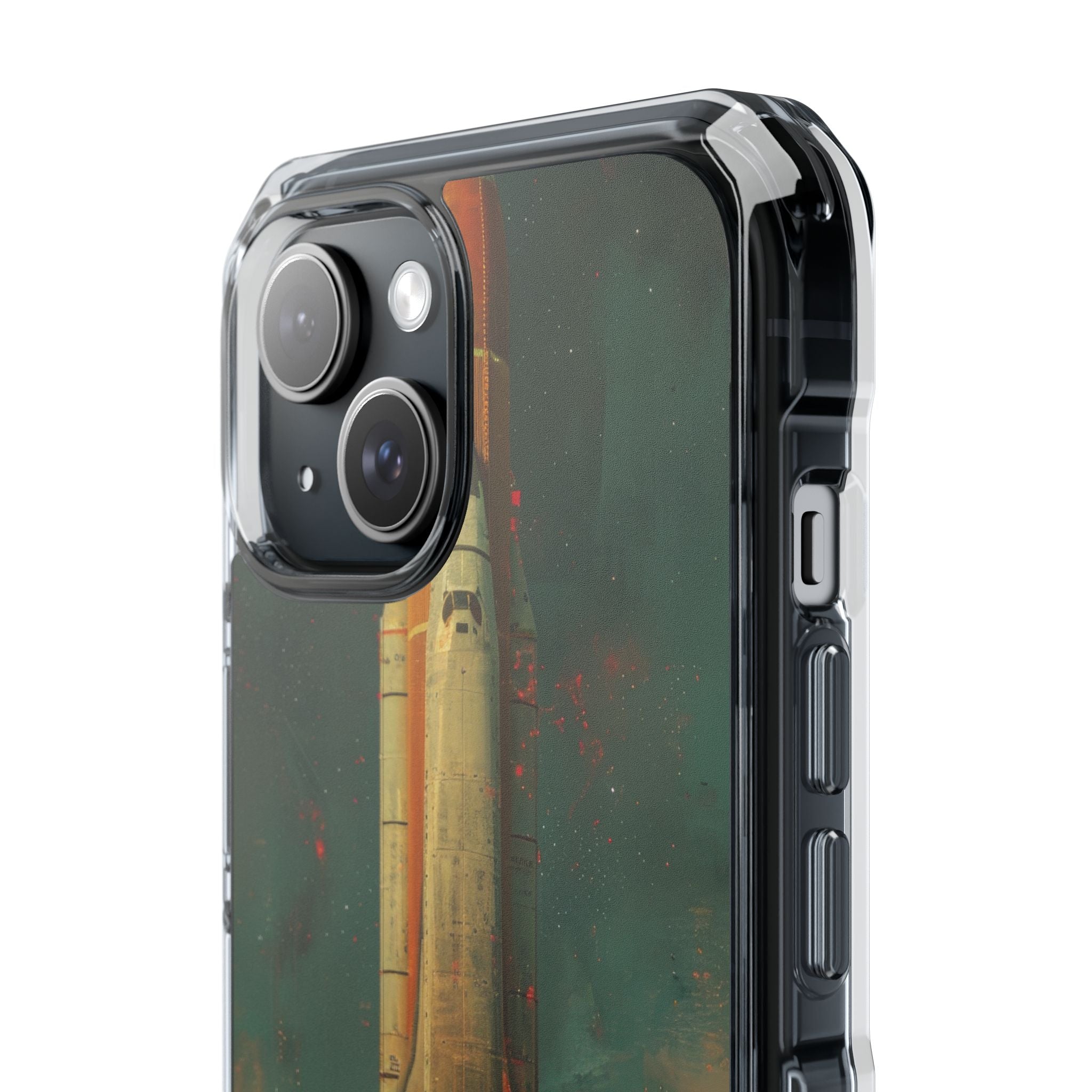 Cosmic Shuttle Ascent iPhone 15 - Impact Clear+