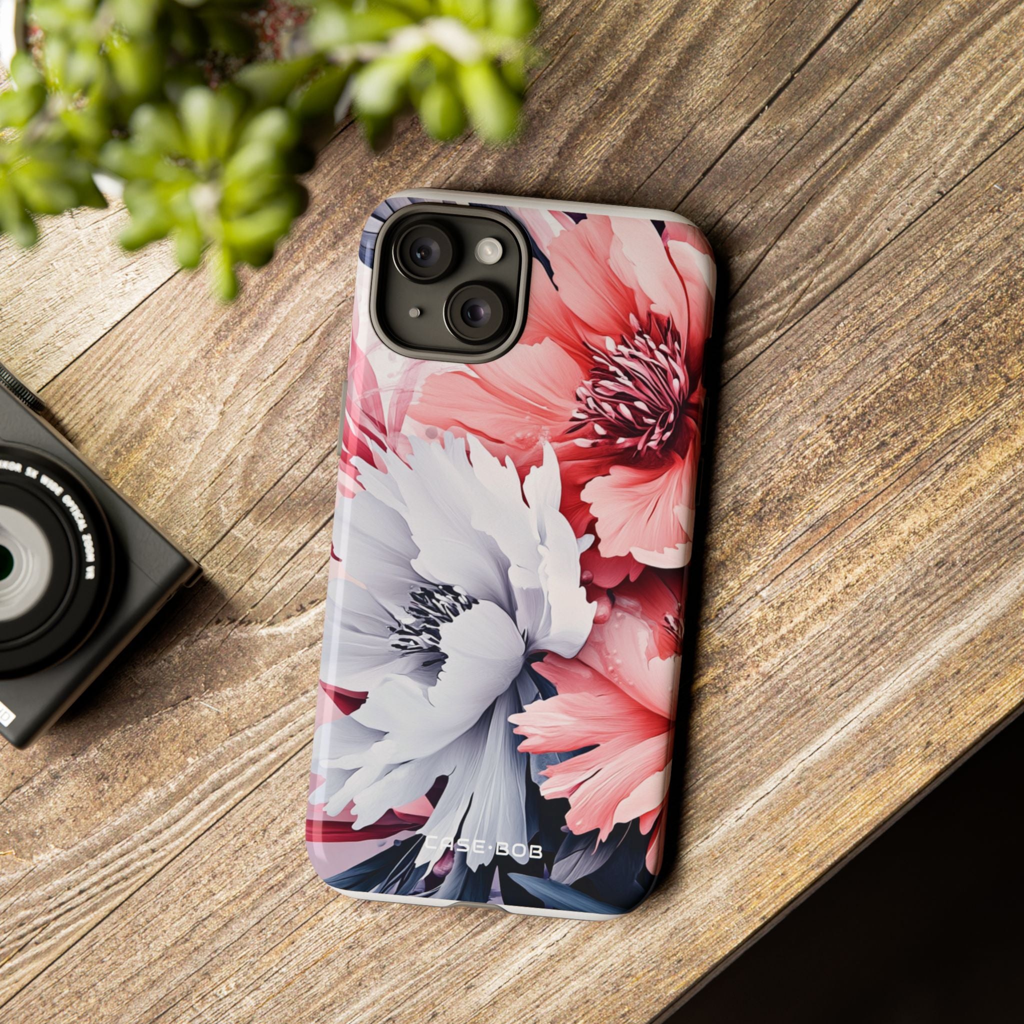 Coral Bloom iPhone 15 Plus Case - Tough