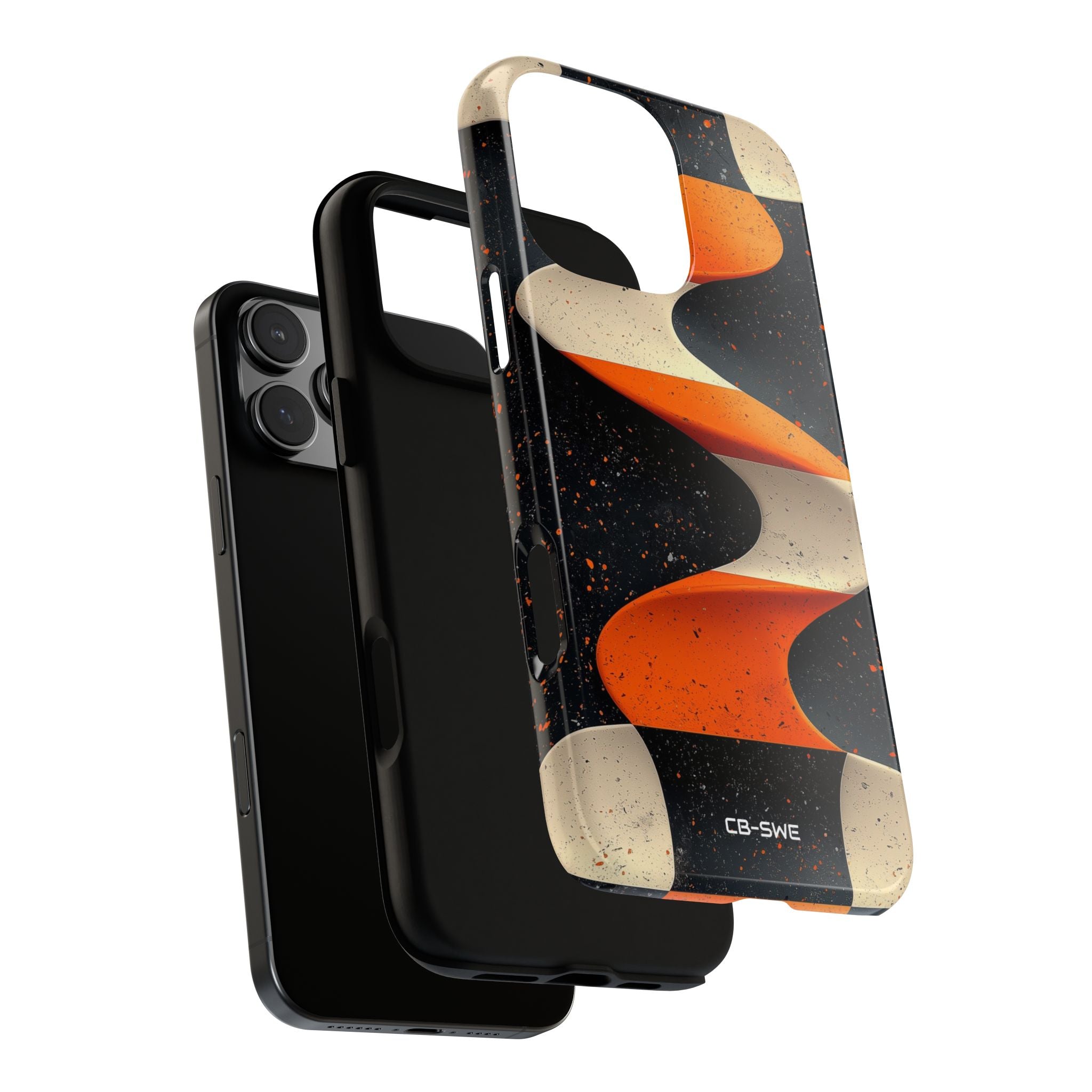 Orange Waves Flow - iPhone Case
