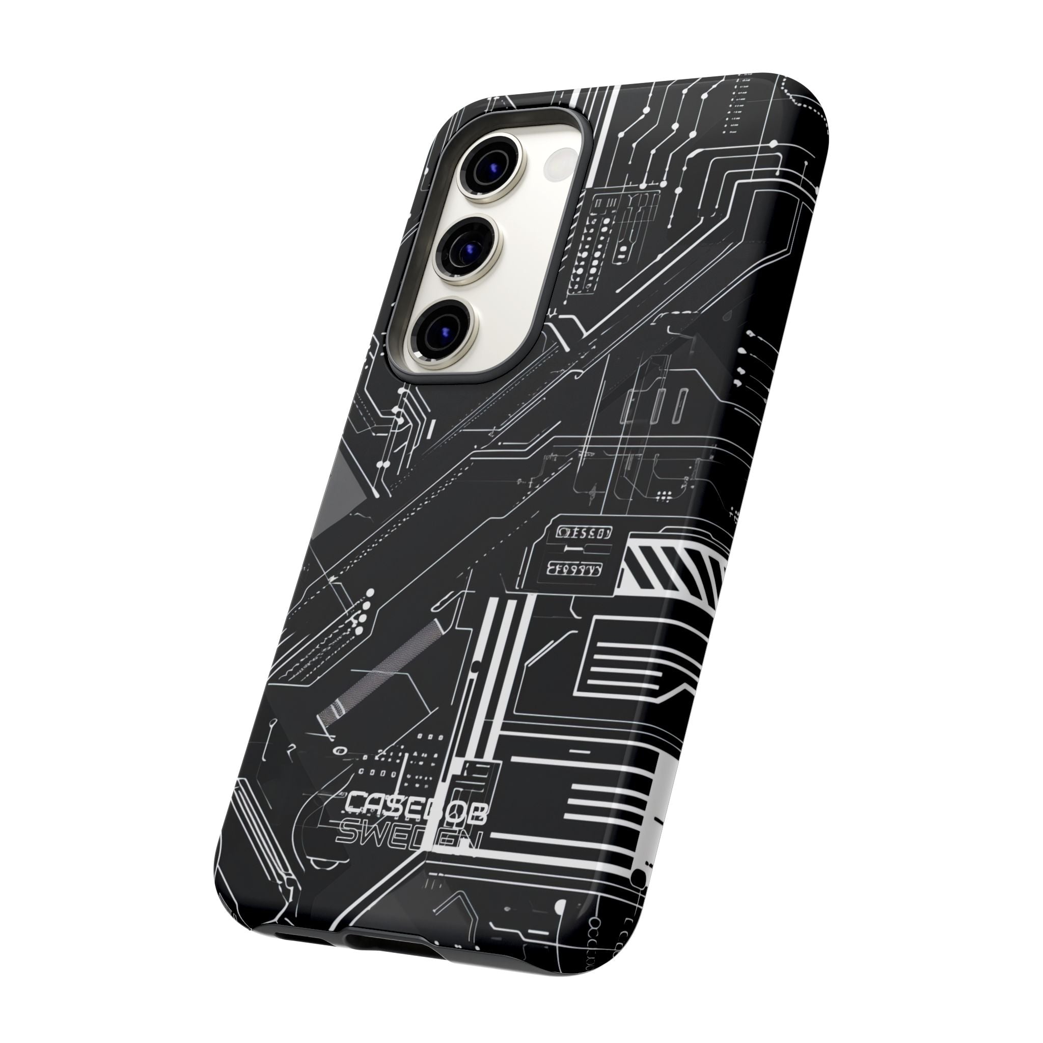 Futuristic Circuit Grid Samsung S23 - Tough