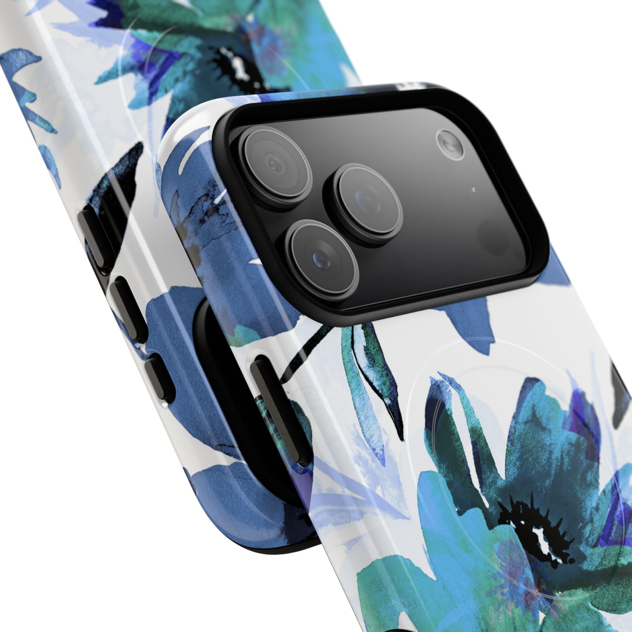 Blue Blossom Radiance iPhone 17 Pro Max Case - Tough+