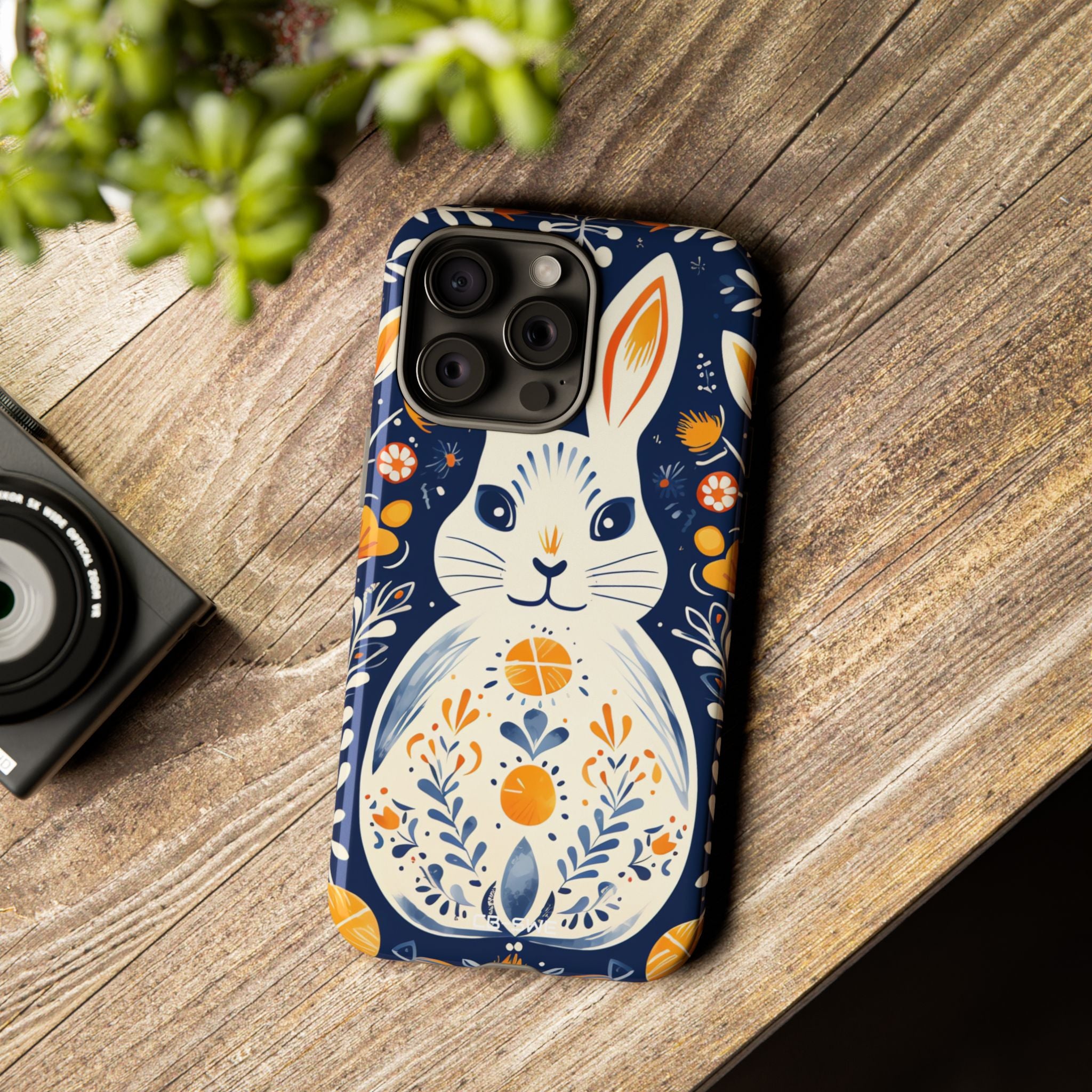 Floral Rabbit Joy - iPhone Case