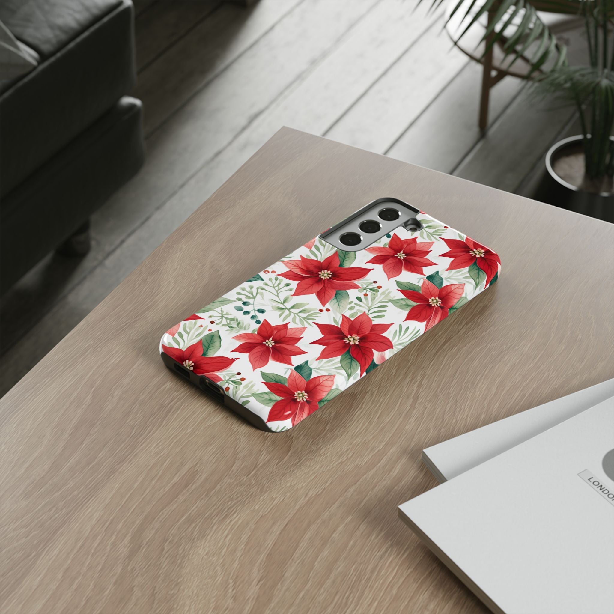 Poinsettias Bloom Bright - Samsung Case