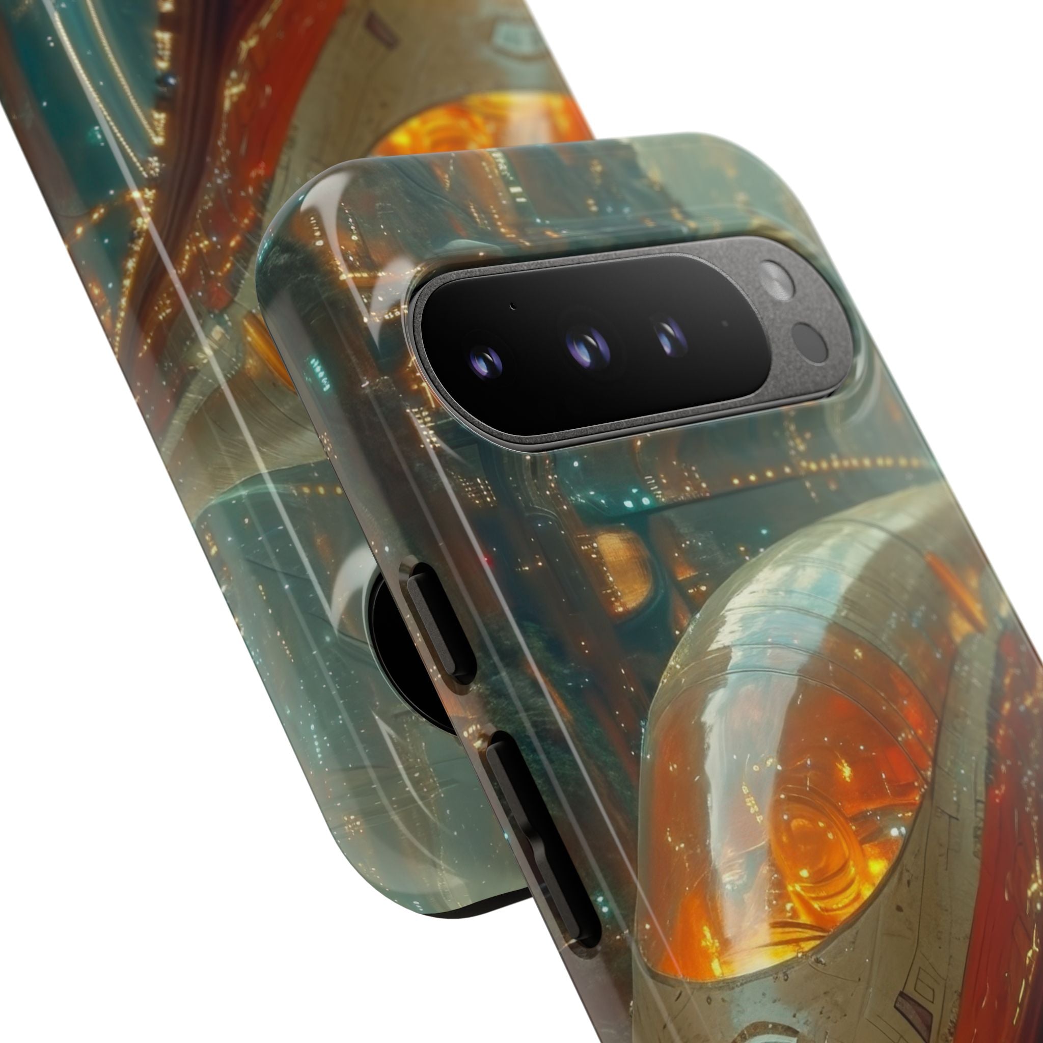 Futuristic Train Odyssey Google Pixel 9 - Tough