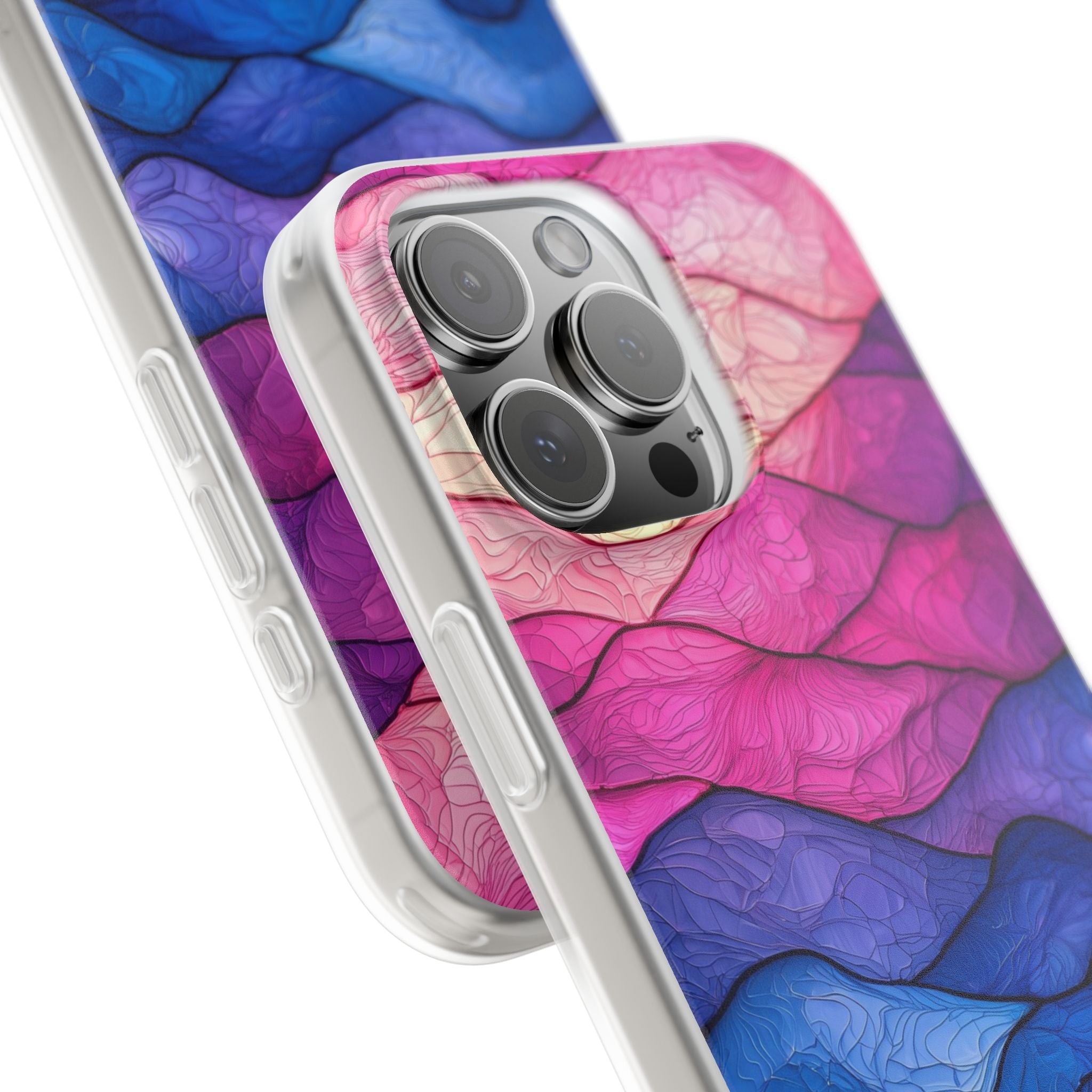 Wavy Vein Gradient iPhone 16 Pro Max Case - Soft