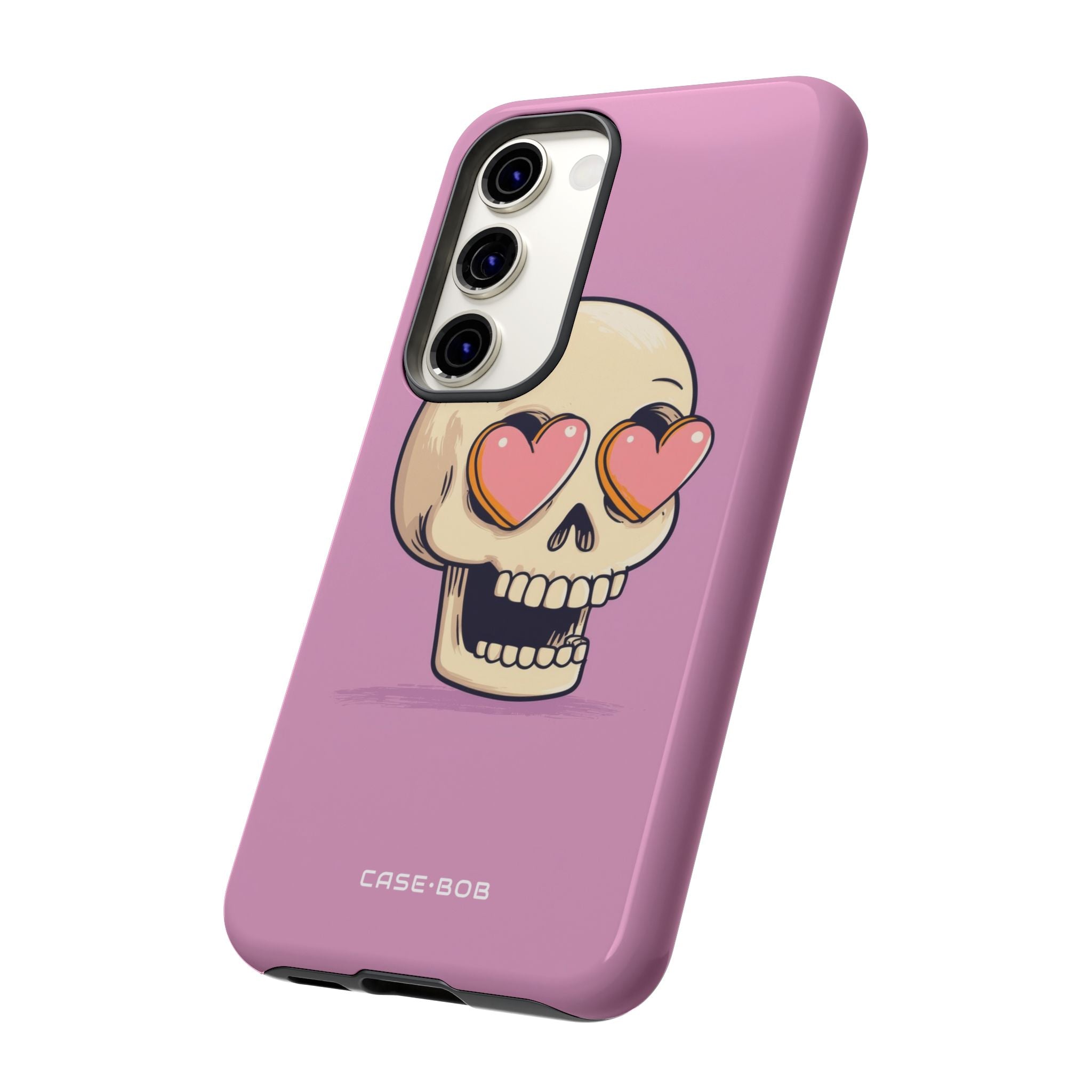 Heart Eyed Skull Samsung S23 Case - Tough