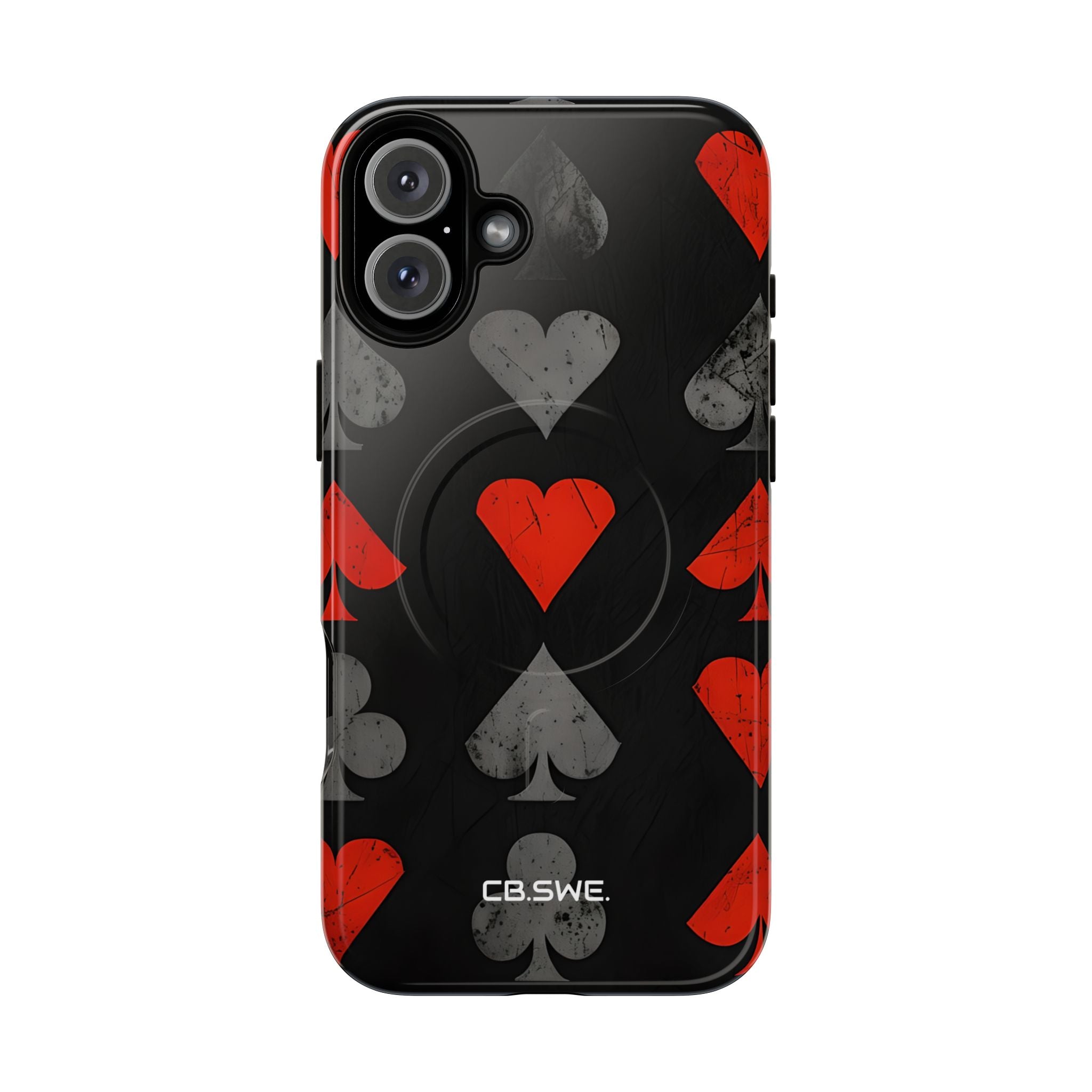 Playing Card Suits Gothic Flair iPhone 16 - Tough+