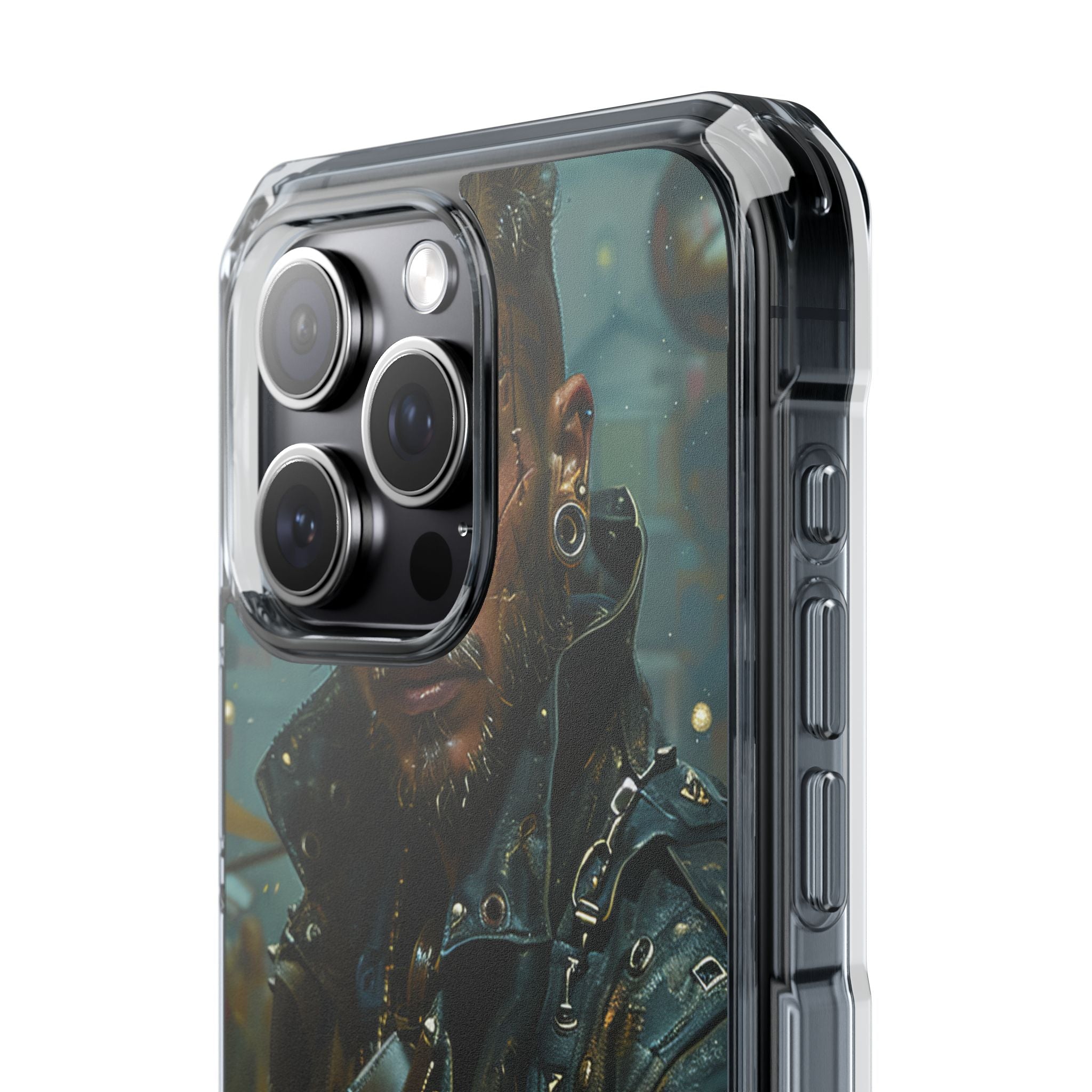 Cyber Rebel Portrait iPhone 15 - Impact Clear+