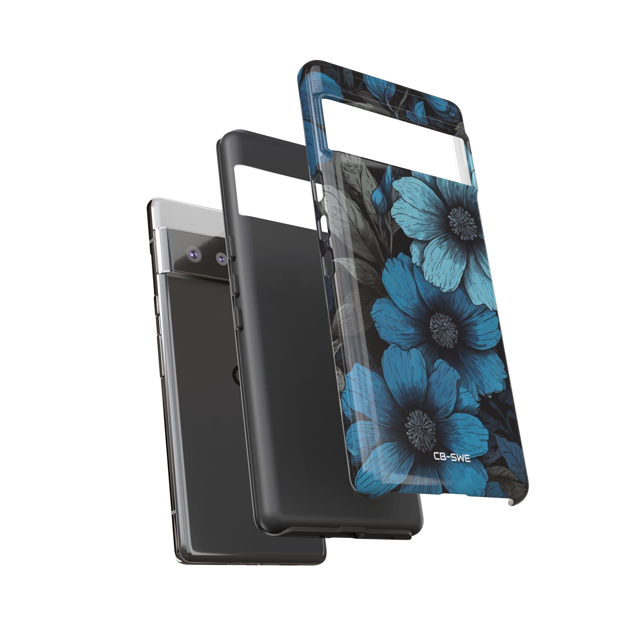 Blue Blooms Shine - Google Pixel Case