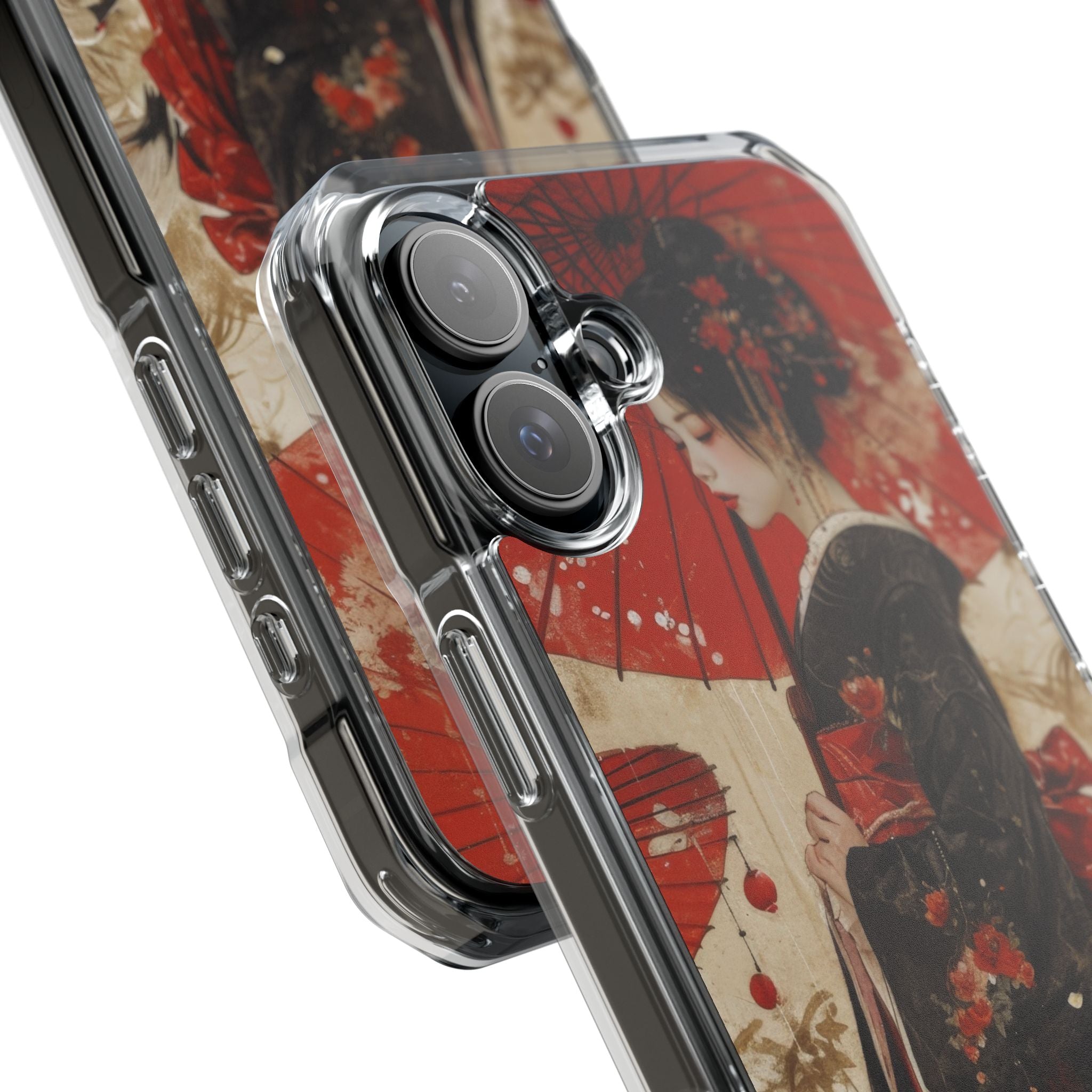 Scarlet Crane Dreams iPhone 16 - Impact Clear+