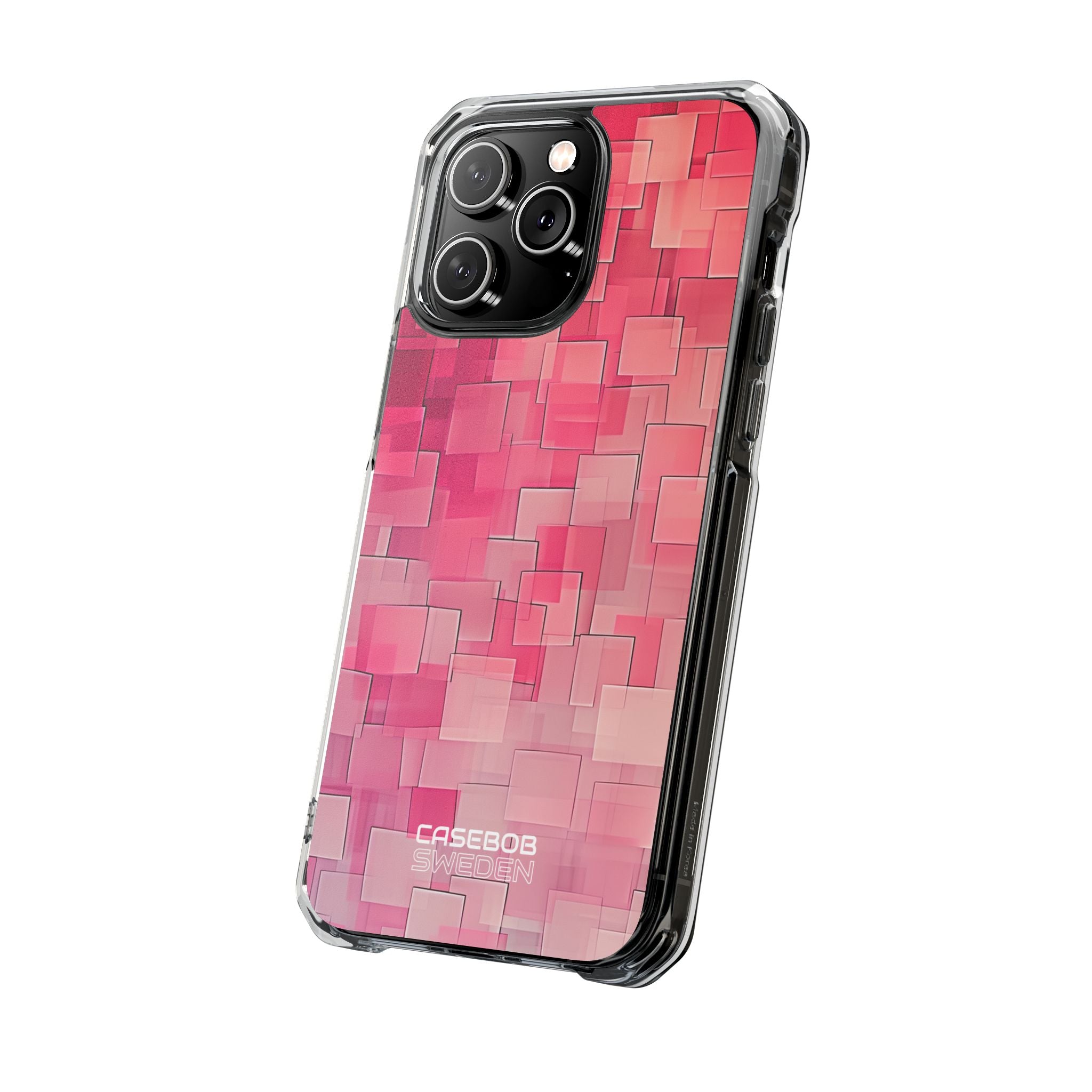 Layered Pink Geometry iPhone 14 - Impact Clear+