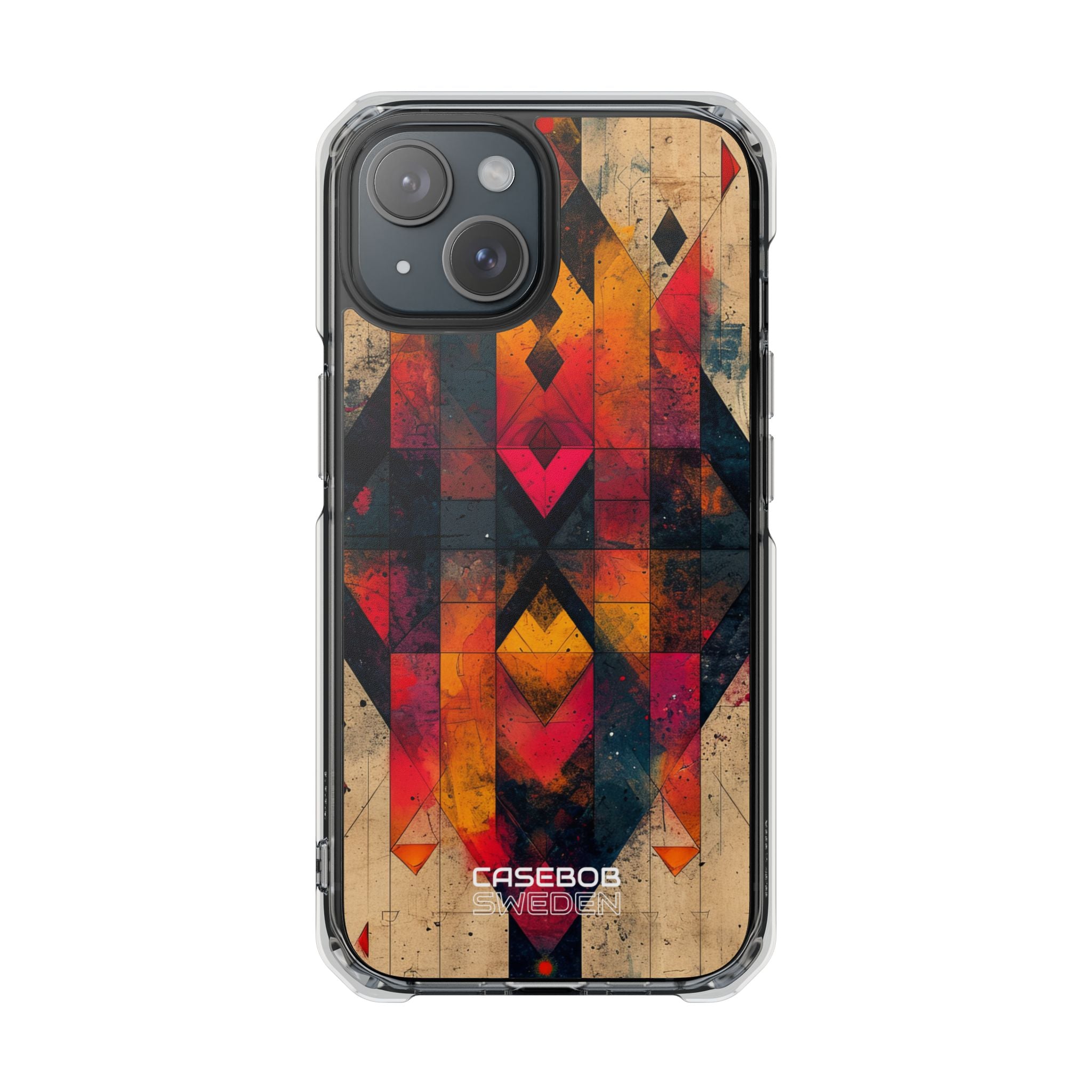 Fiery Symmetry Fusion iPhone 15 - Impact Clear+