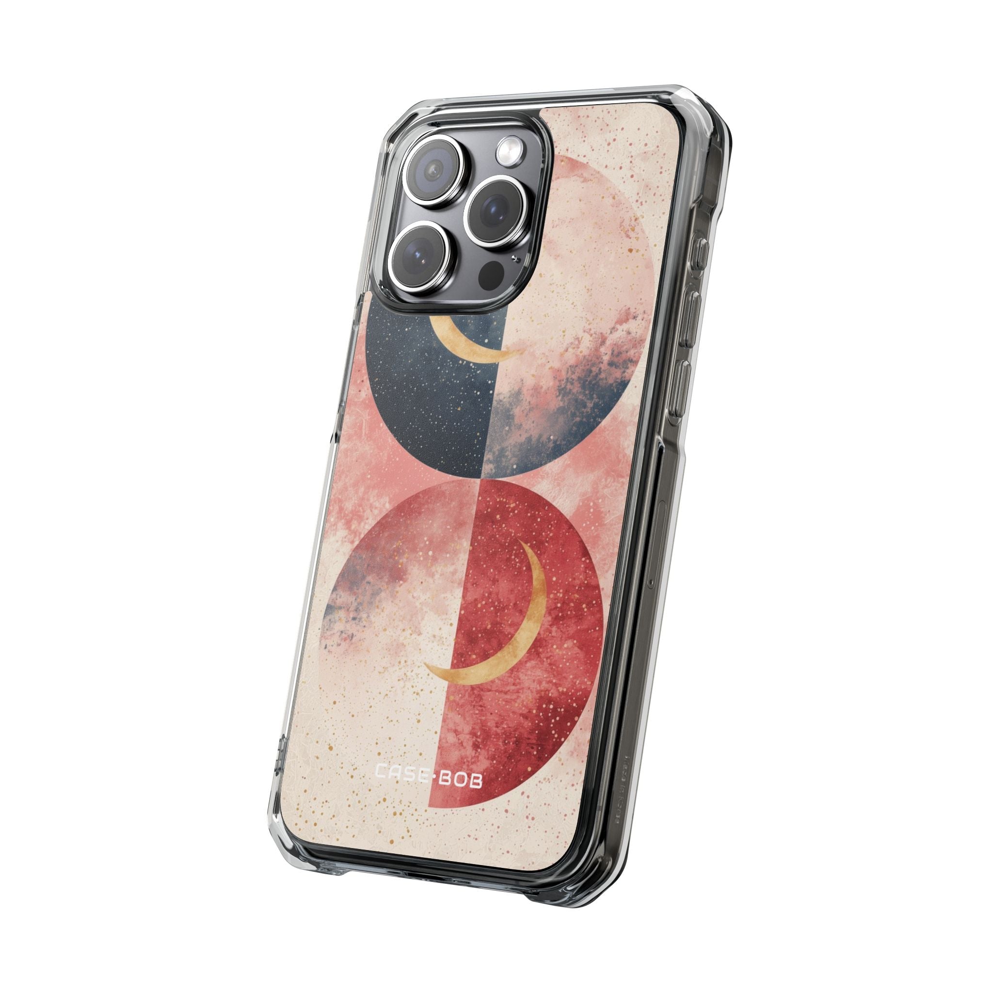 Golden Crescent Circles iPhone 15 Pro Max Case - Impact