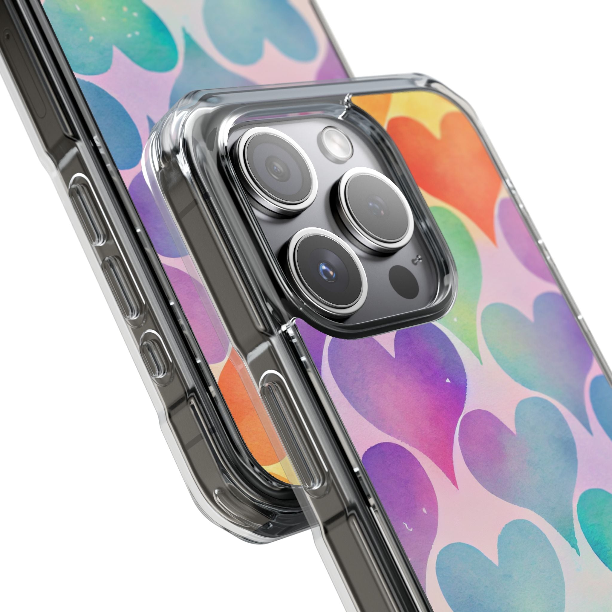 Watercolor Heart Symphony iPhone Case - Impact