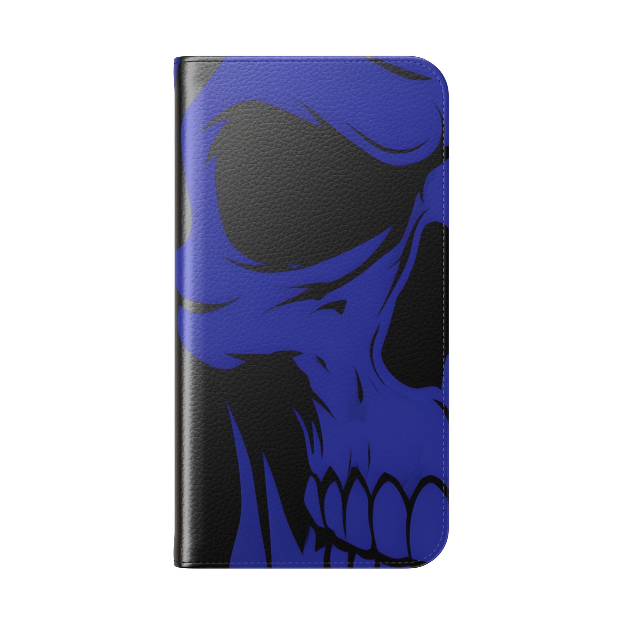 Dual Skulls RedBlue - iPhone 16 Plus Case - Wallet