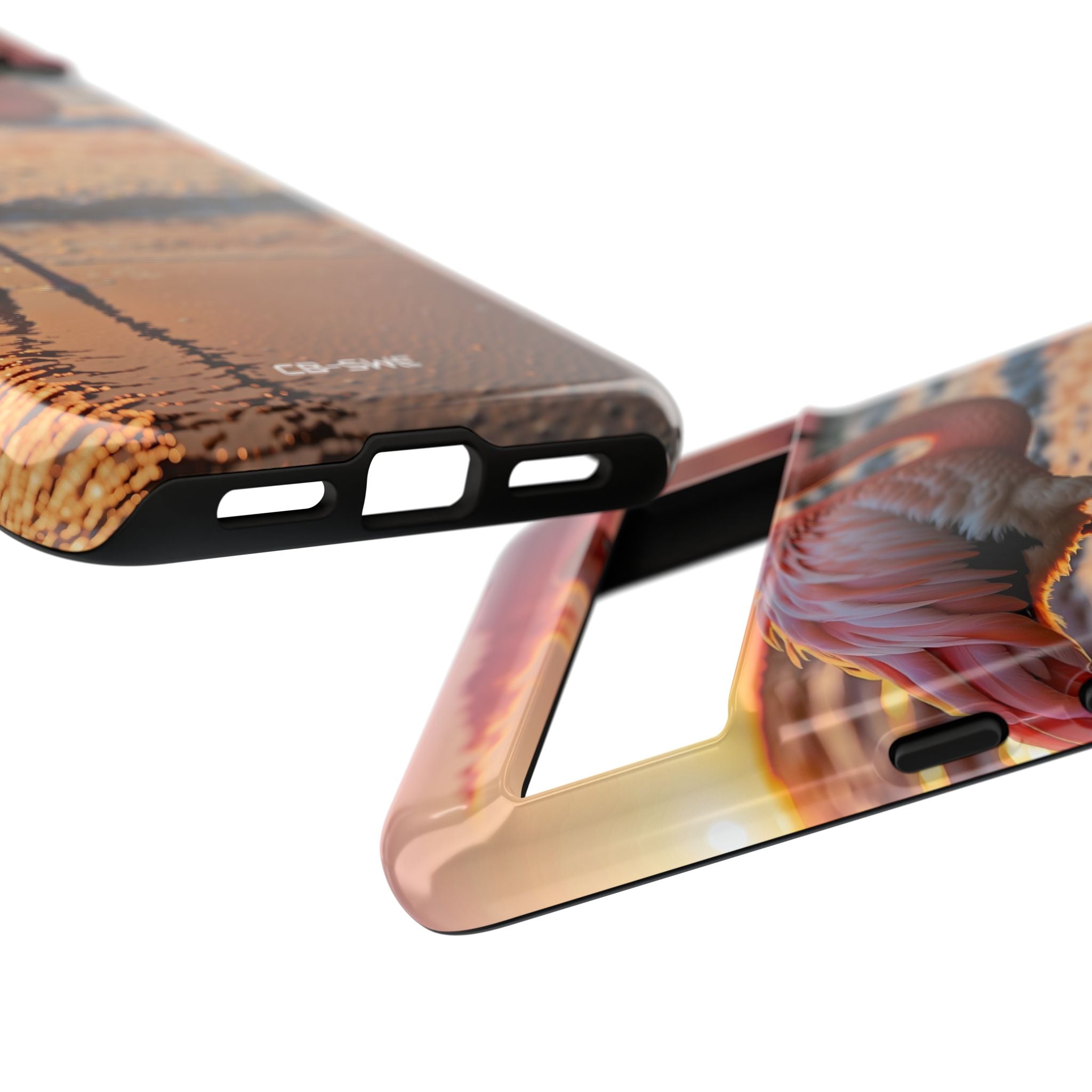 Sunset Flamingo Stand - Google Pixel Case