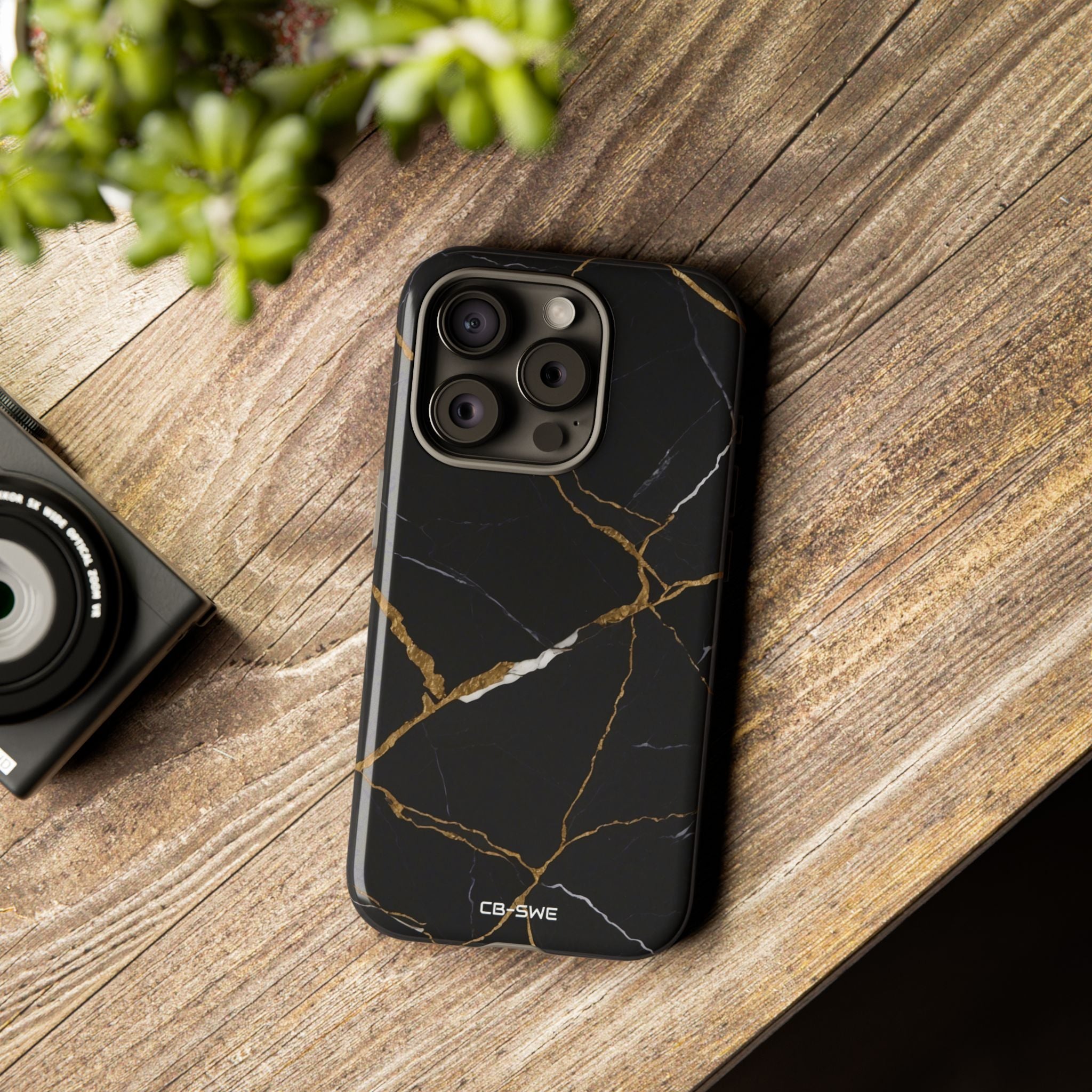 Golden Veins Emerge - iPhone Case