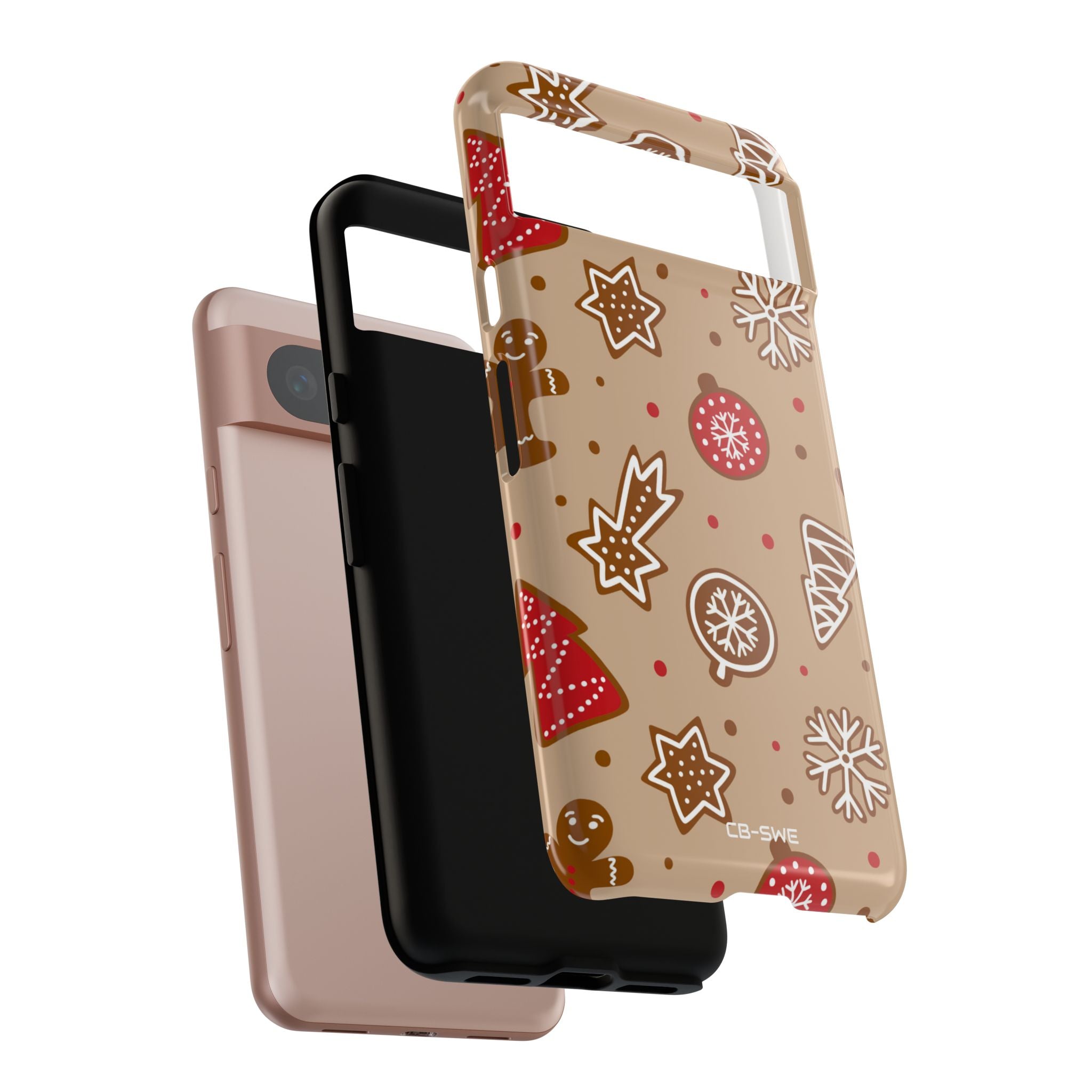Gingerbread Men Celebrate - Google Pixel Case