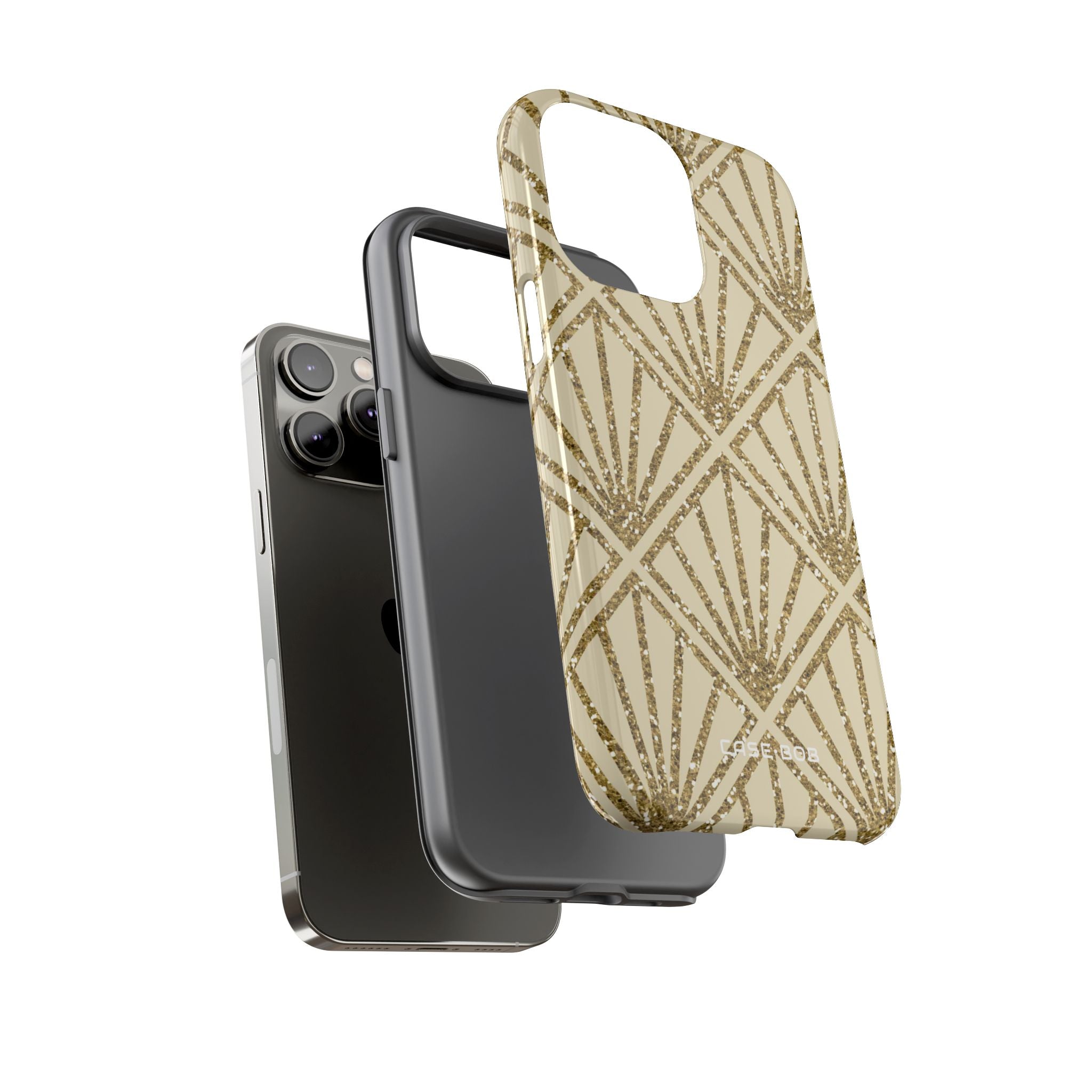 Gold Diamond Radiance iPhone 14 Pro Max Case - Tough