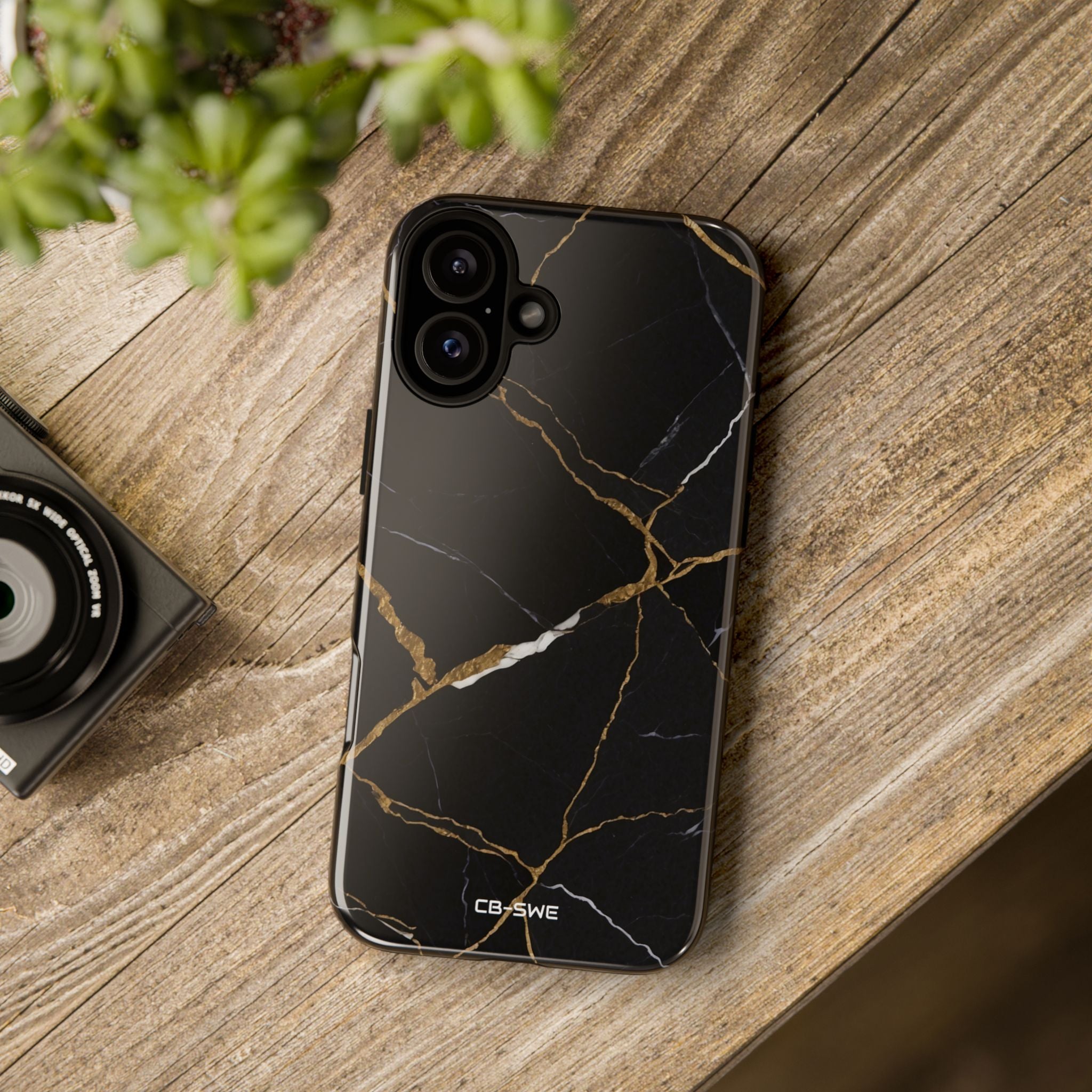 Golden Veins Emerge - iPhone Case