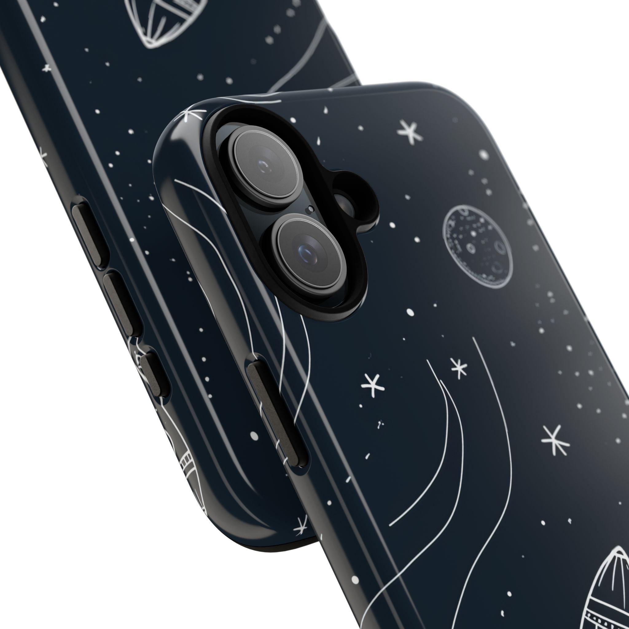 Cosmic Rocket Drift iPhone 16 - Tough