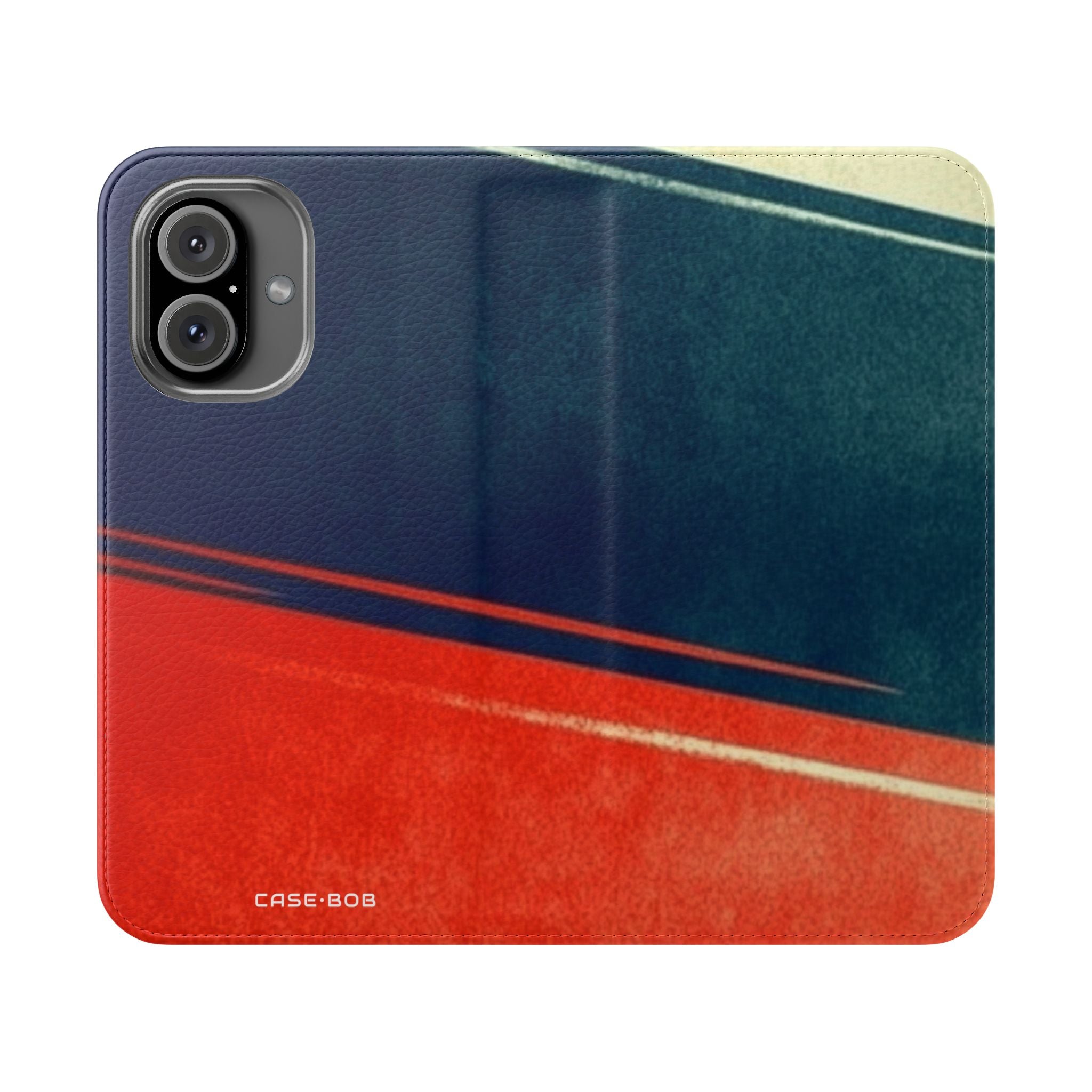 Navy Streak - iPhone 16 Case - Wallet