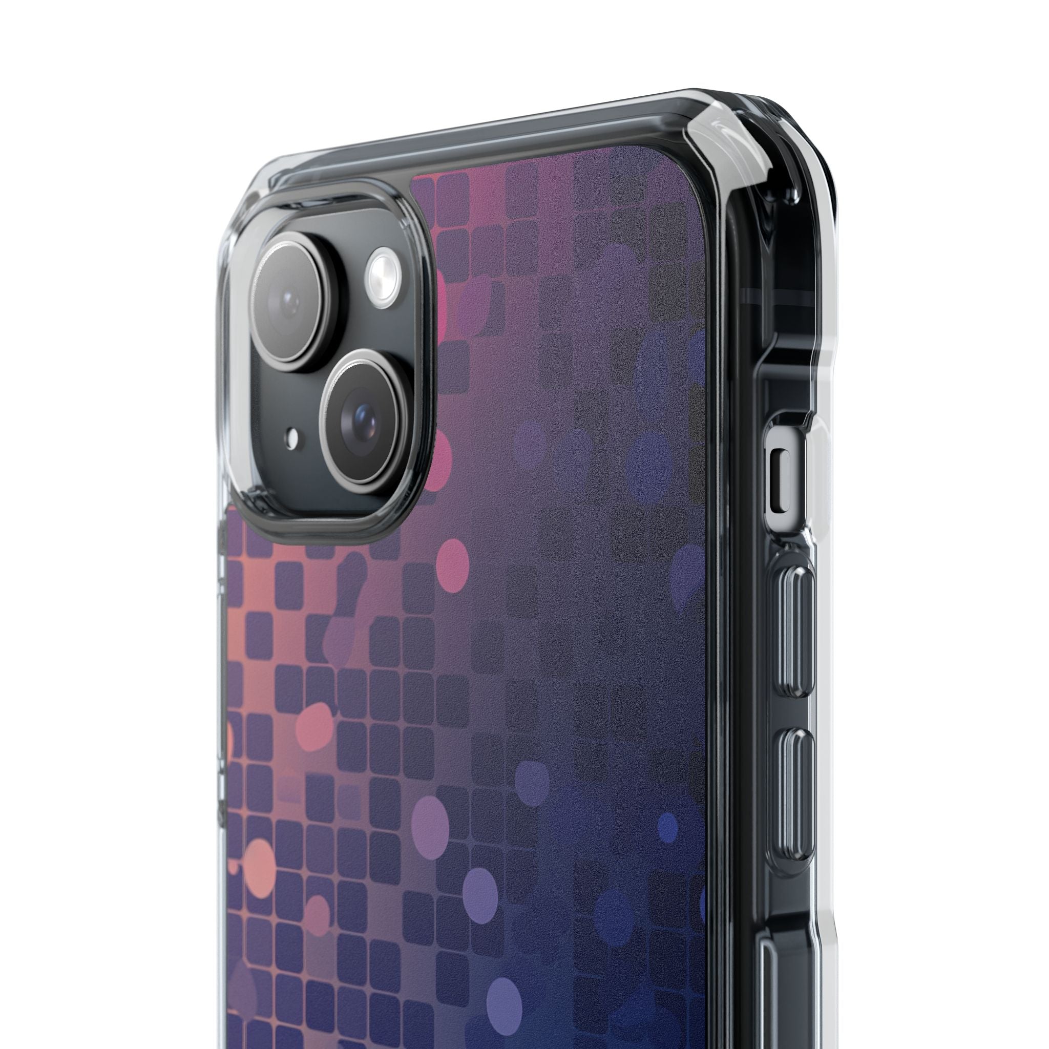 Vibrant Pixel Bloom iPhone 15 - Impact Clear+