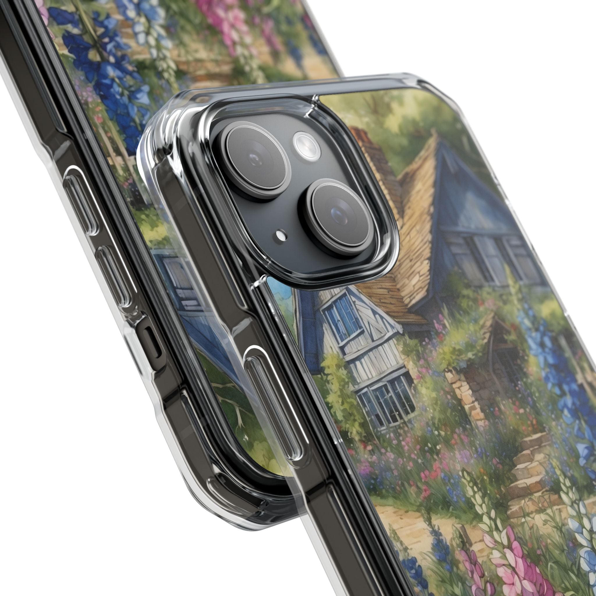 Cottage Surrounded Blossoms iPhone Case - Impact