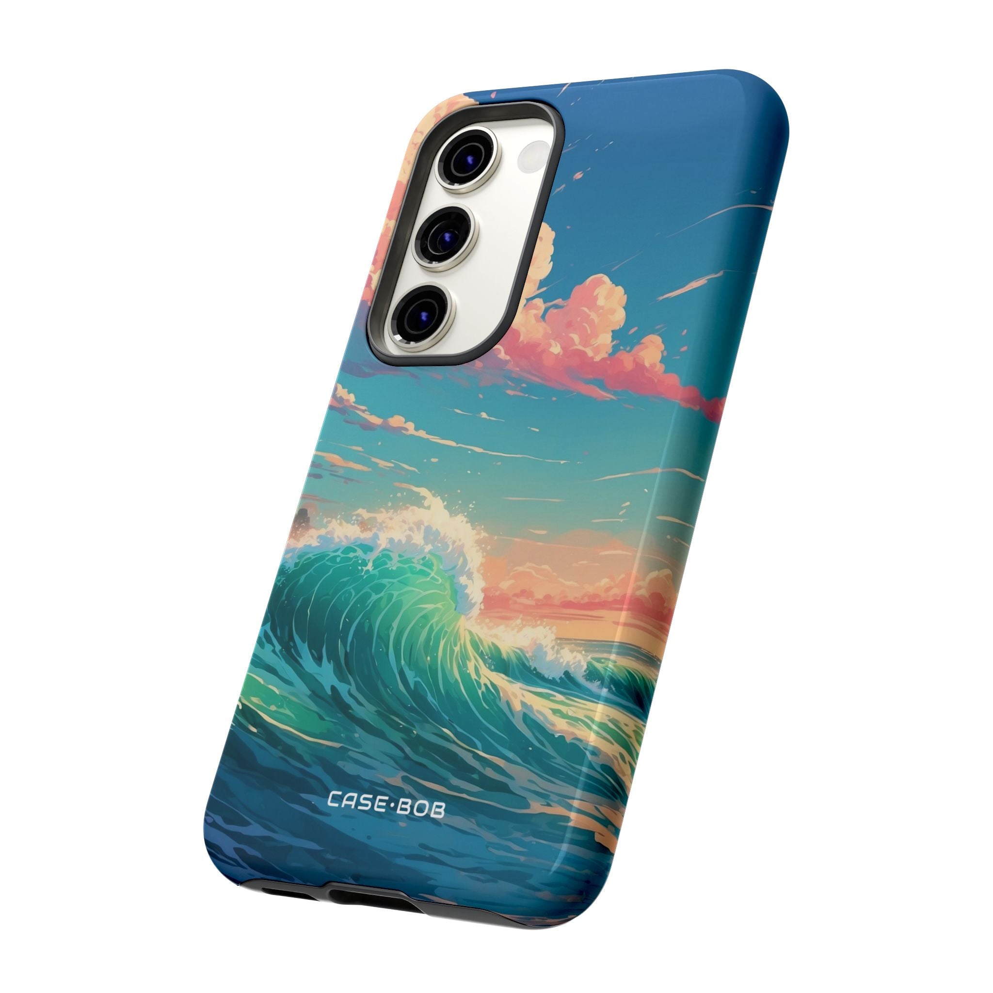 Turquoise Curl Samsung S23 Case - Tough