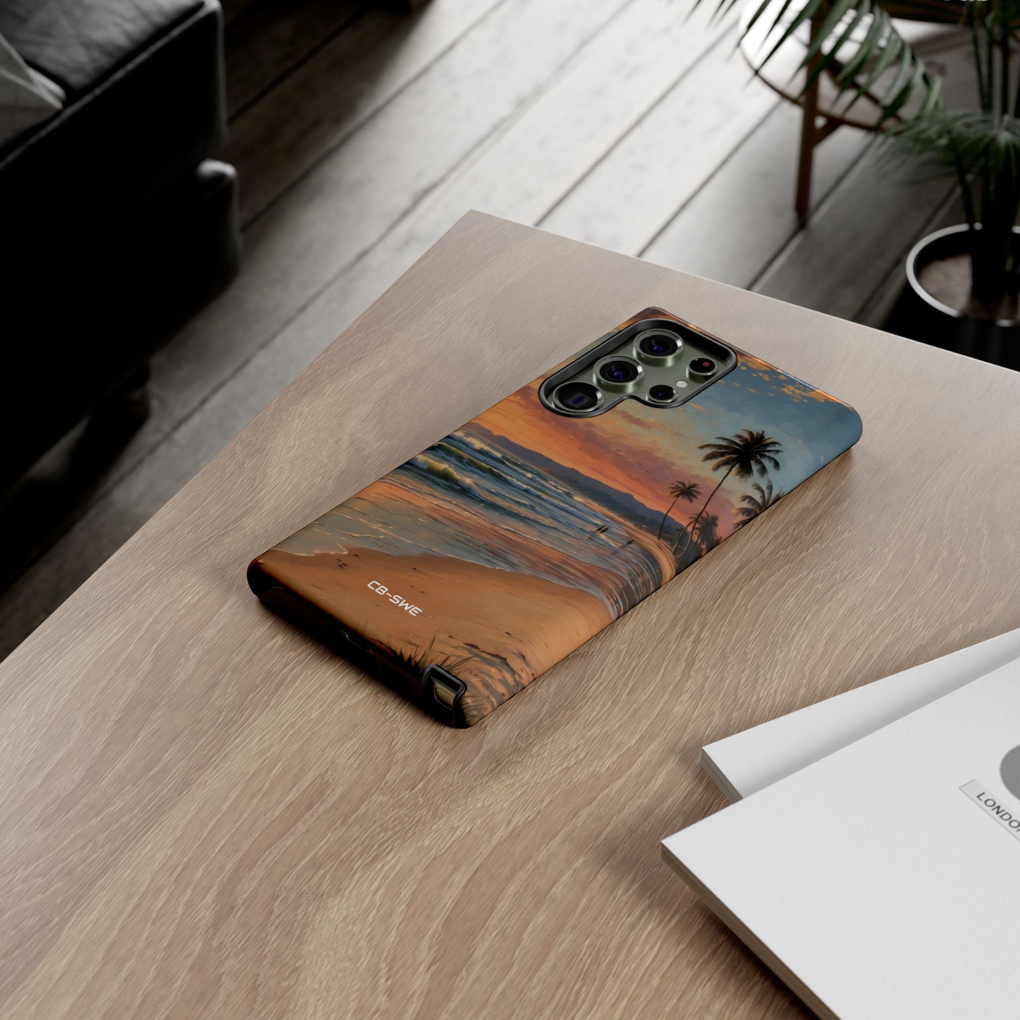 Golden Waves Embrace - Samsung Case