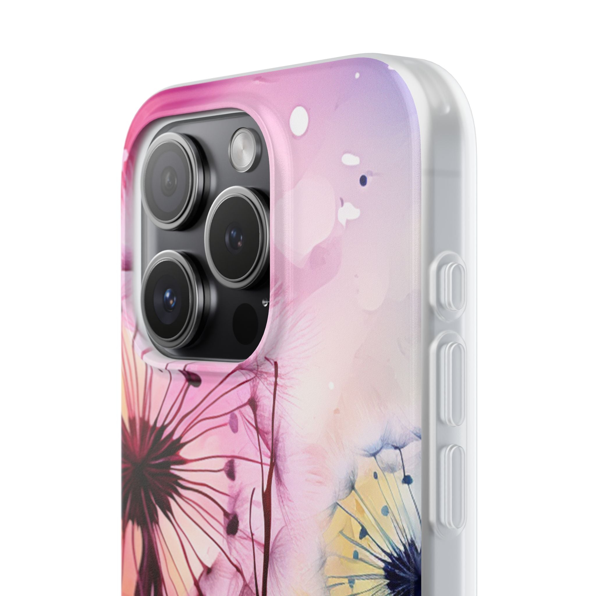 Dandelion Glow iPhone 15 Pro Case - Soft