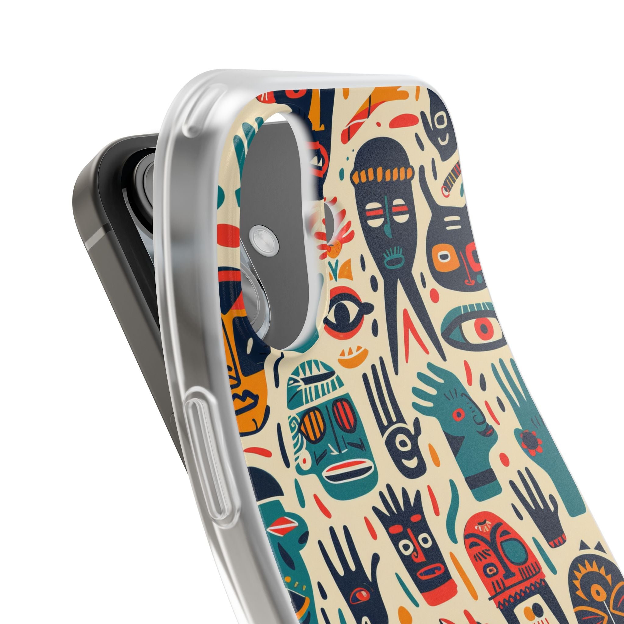 Vivid Faces iPhone 16 Case - Soft