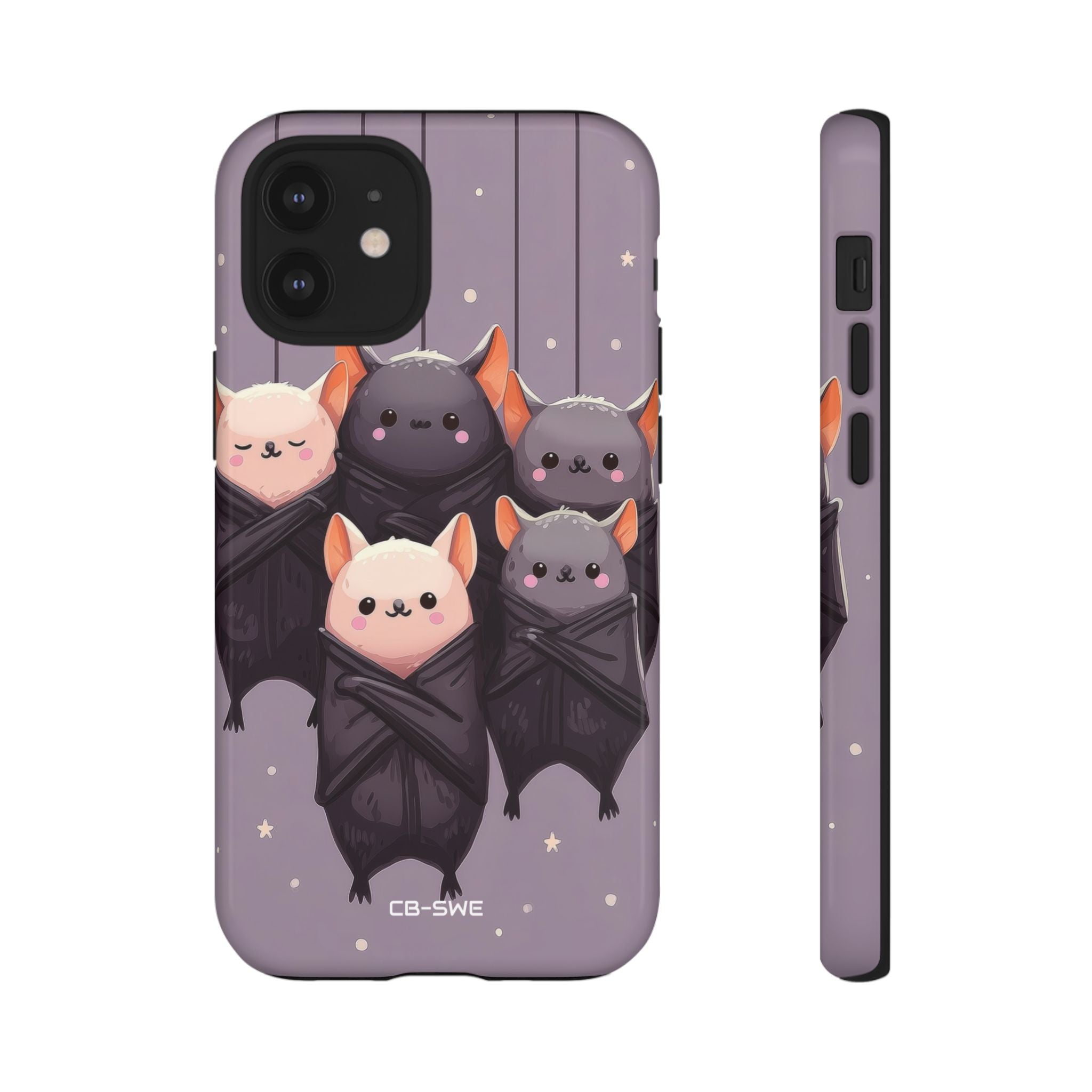 Playful Bats Hang - iPhone Case
