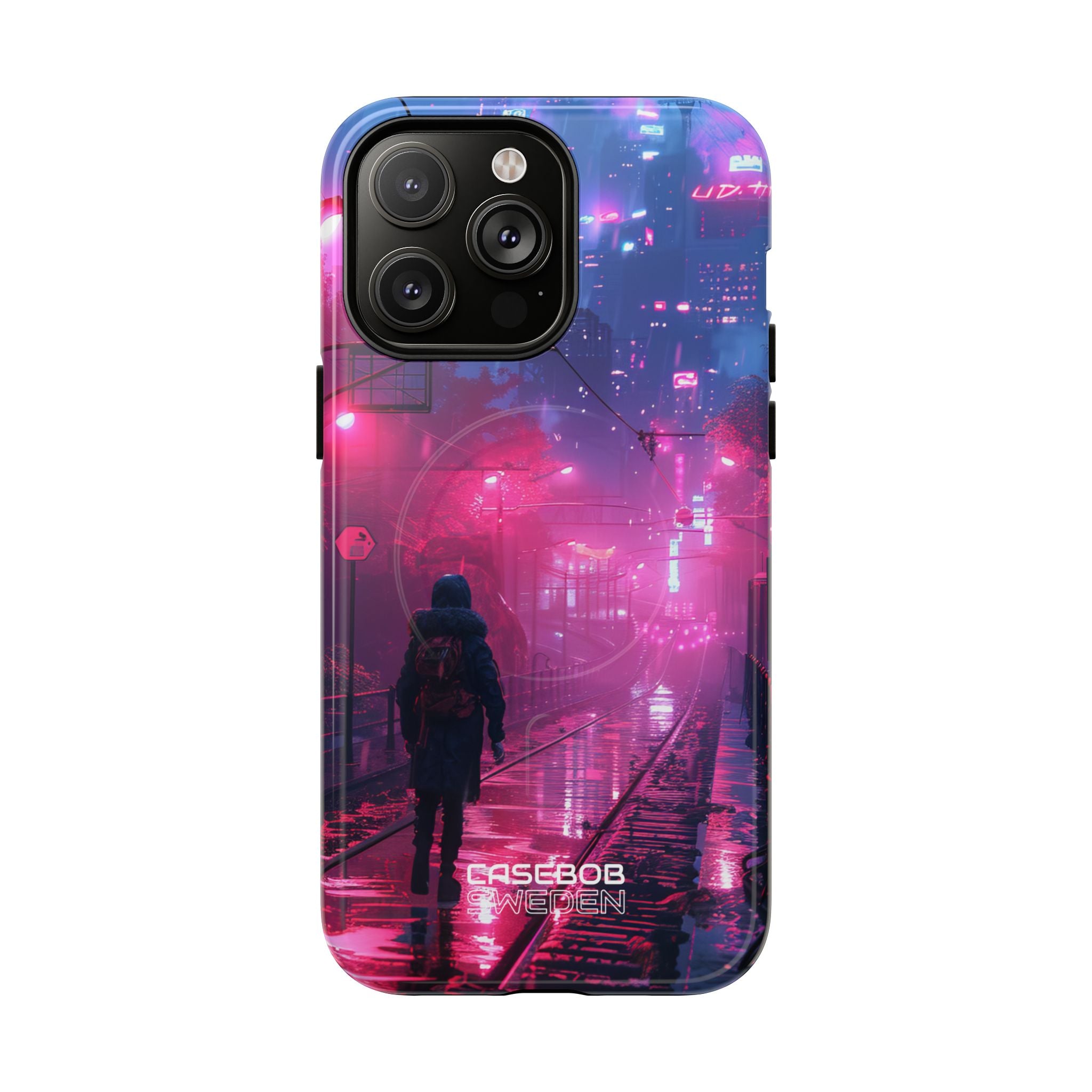 Neon Shadow City iPhone 14 - Tough+