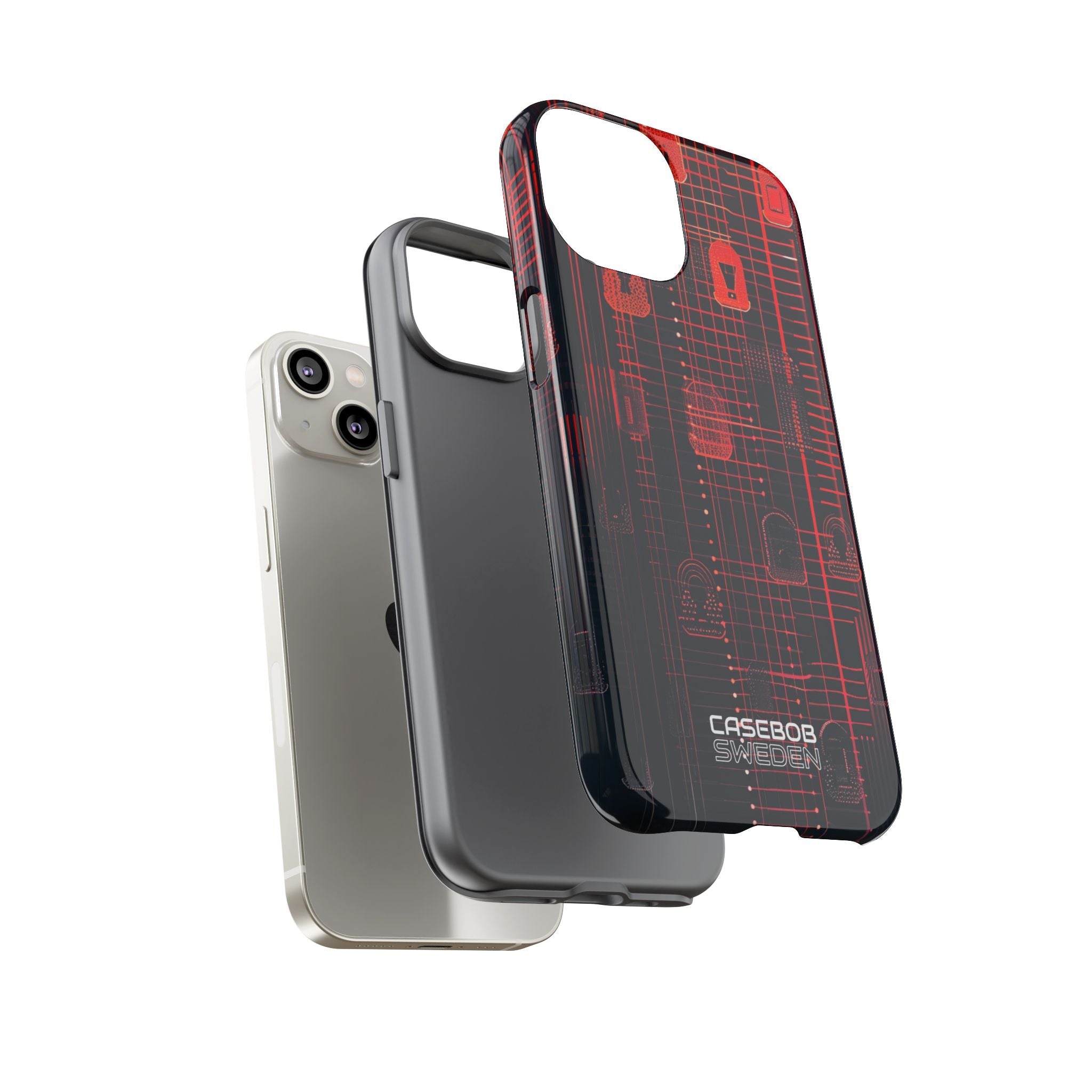 Cyber Locks Grid iPhone 14 - Resistente