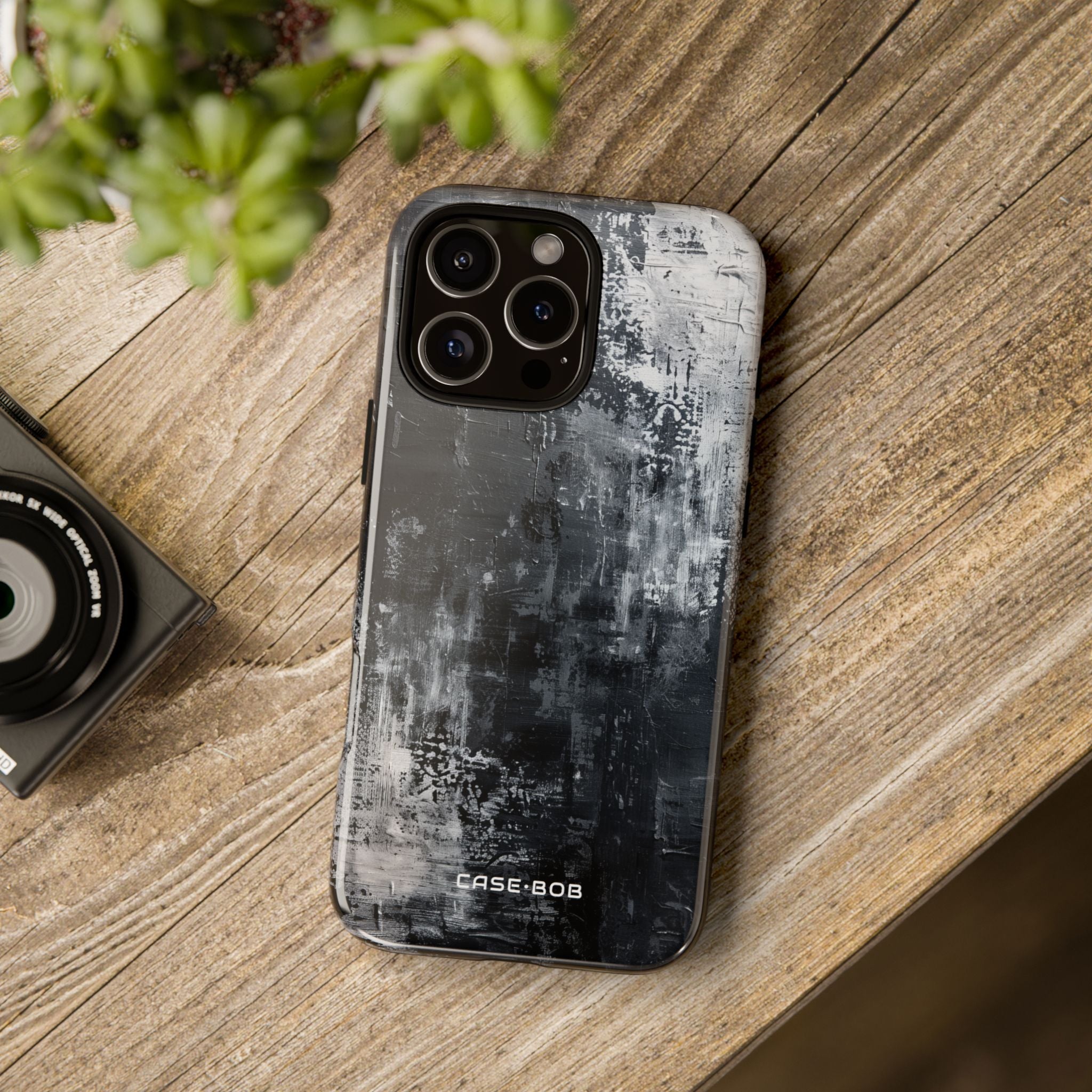 Textured Blackscape iPhone 16 Pro Max Case - Tough