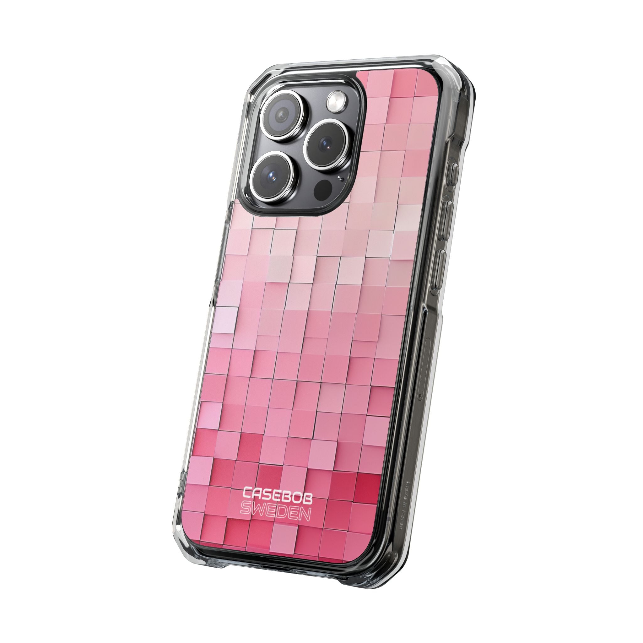 Pink Mosaic Glow iPhone 15 - Impact Clear+
