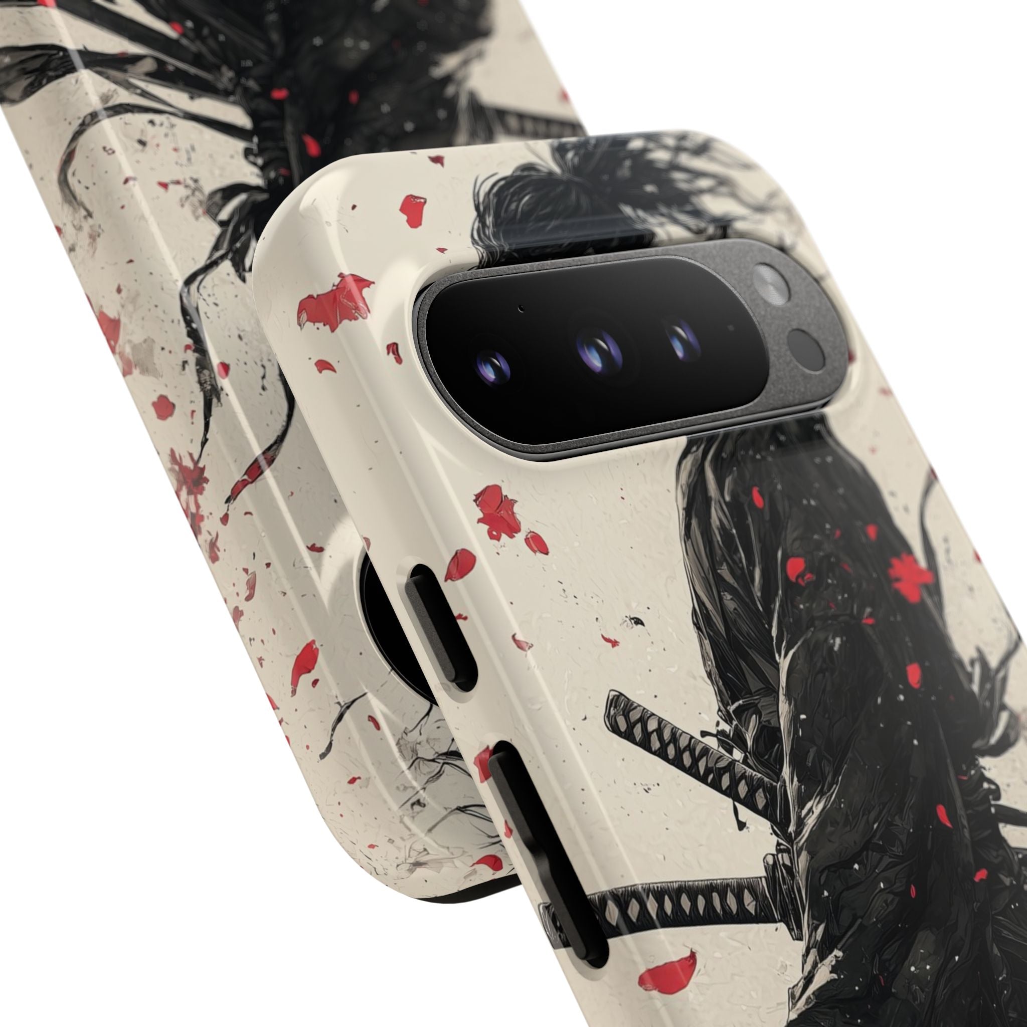 Falling Samurai Petals - Google Pixel Case