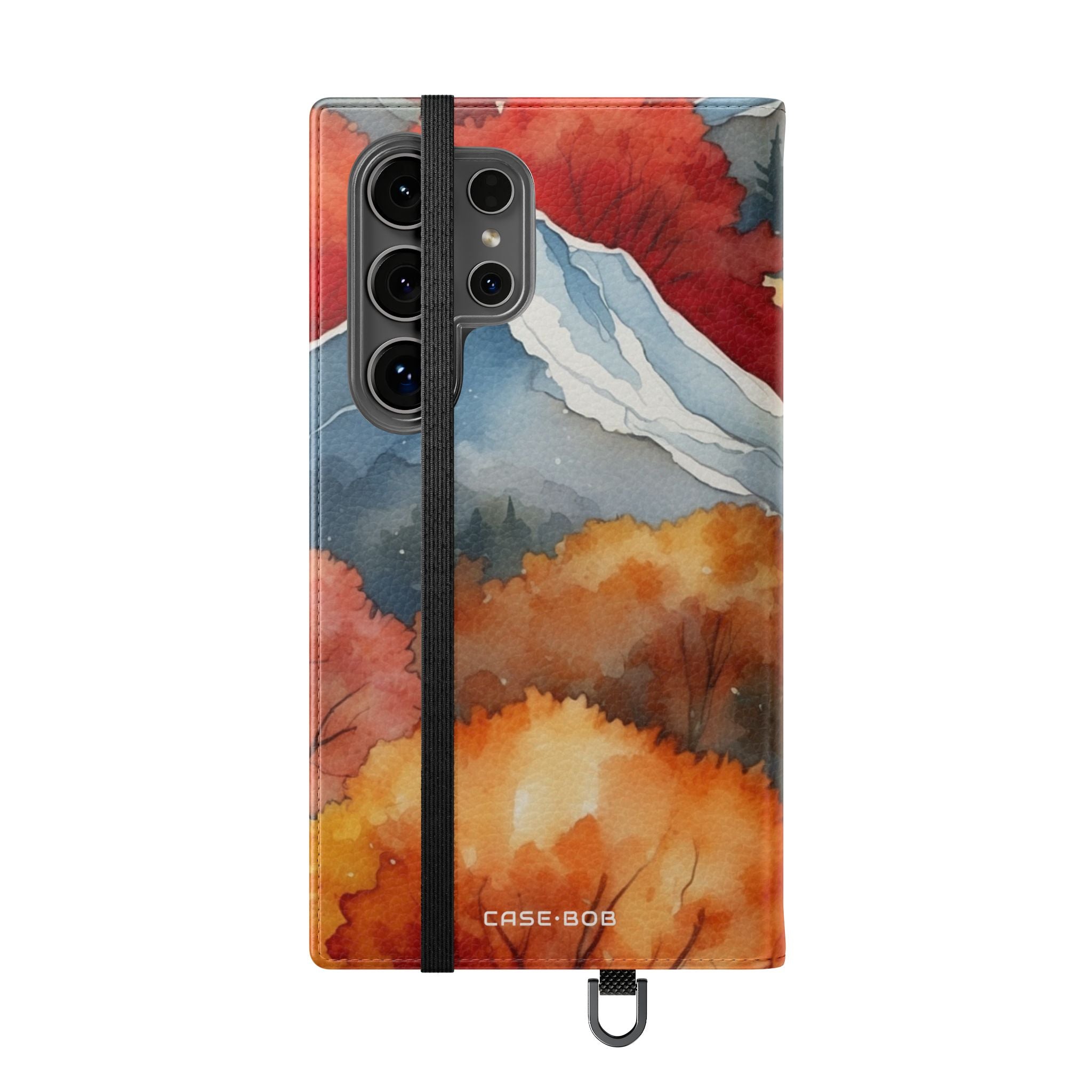 Snowcapped Ember Mountains - Samsung S24 Ultra Case - Wallet