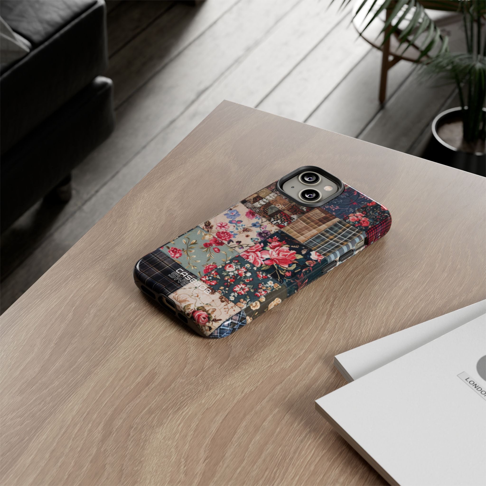 Patchwork floreale trapuntato iPhone 14 - Tough