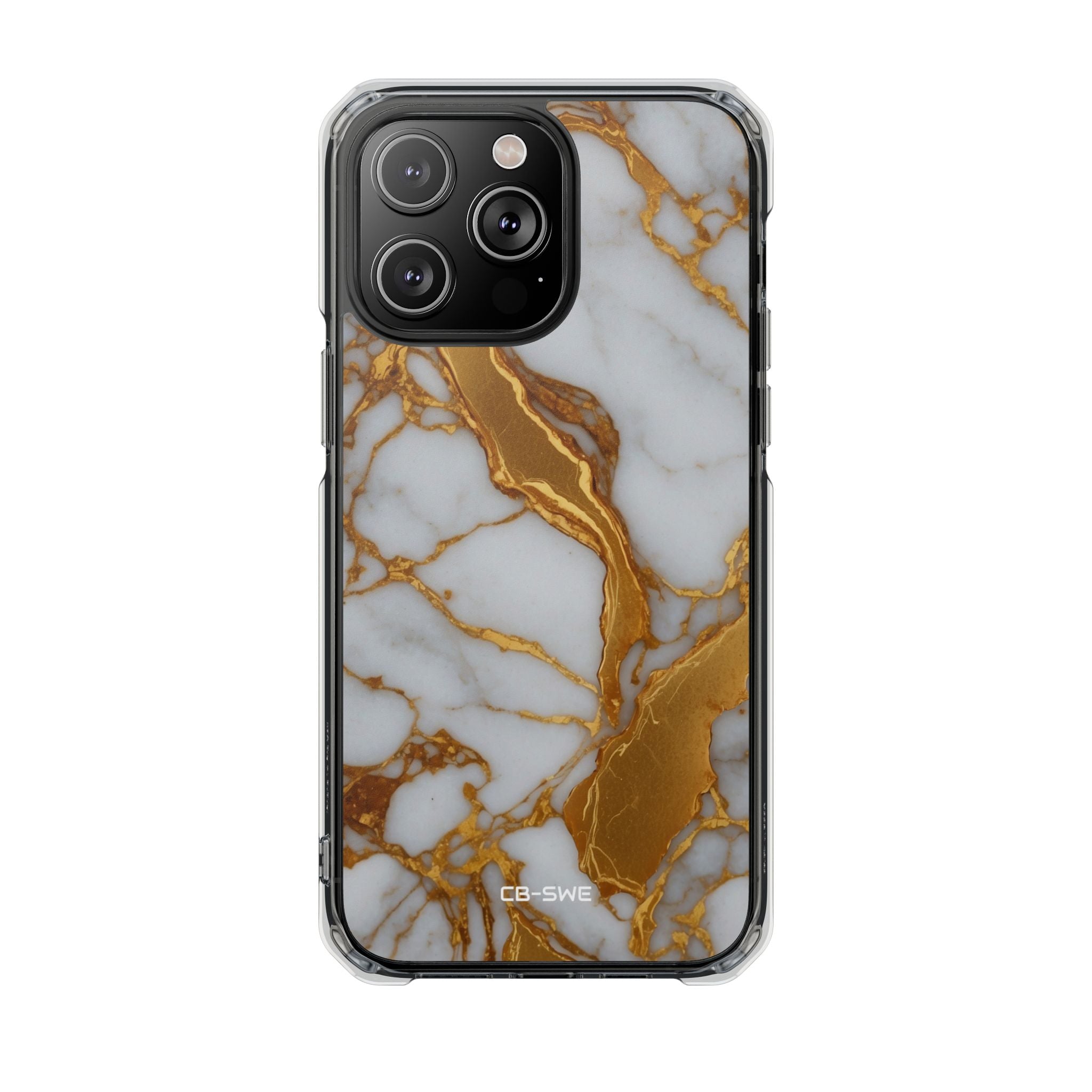 Golden Veins Flow iPhone Case - Impact