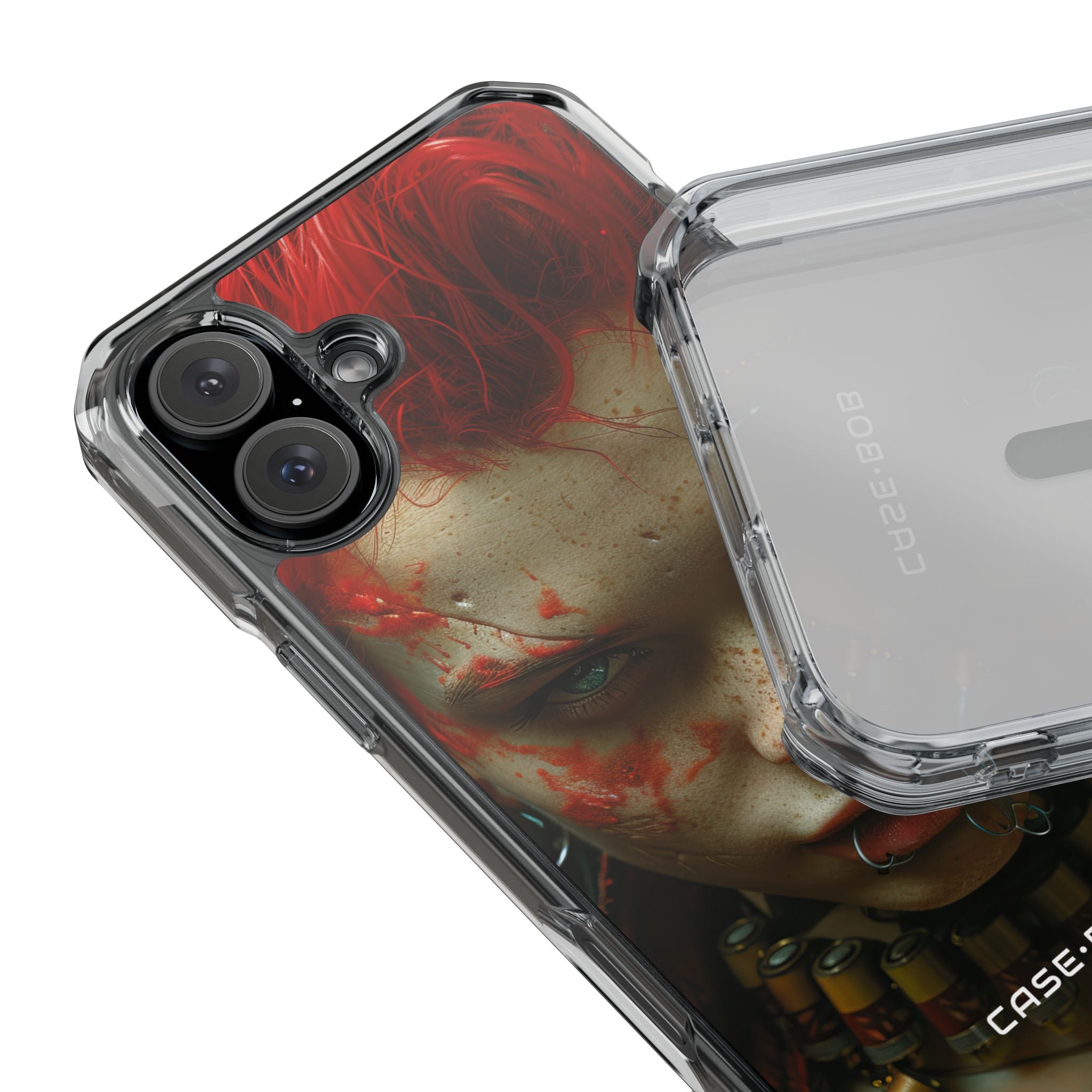 Red Spike Gaze iPhone 16 Plus Case - Impact