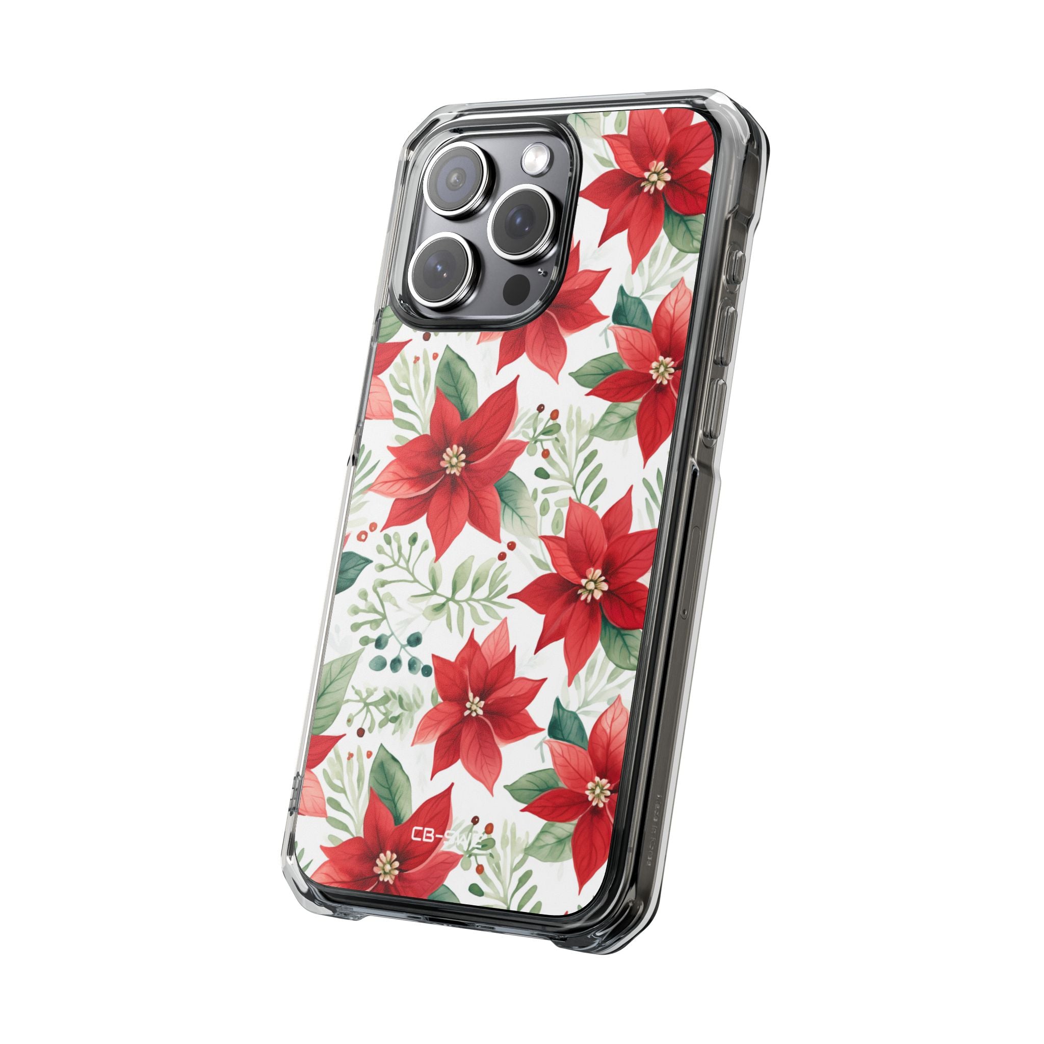 Poinsettias Bloom Bright iPhone Case - Impact
