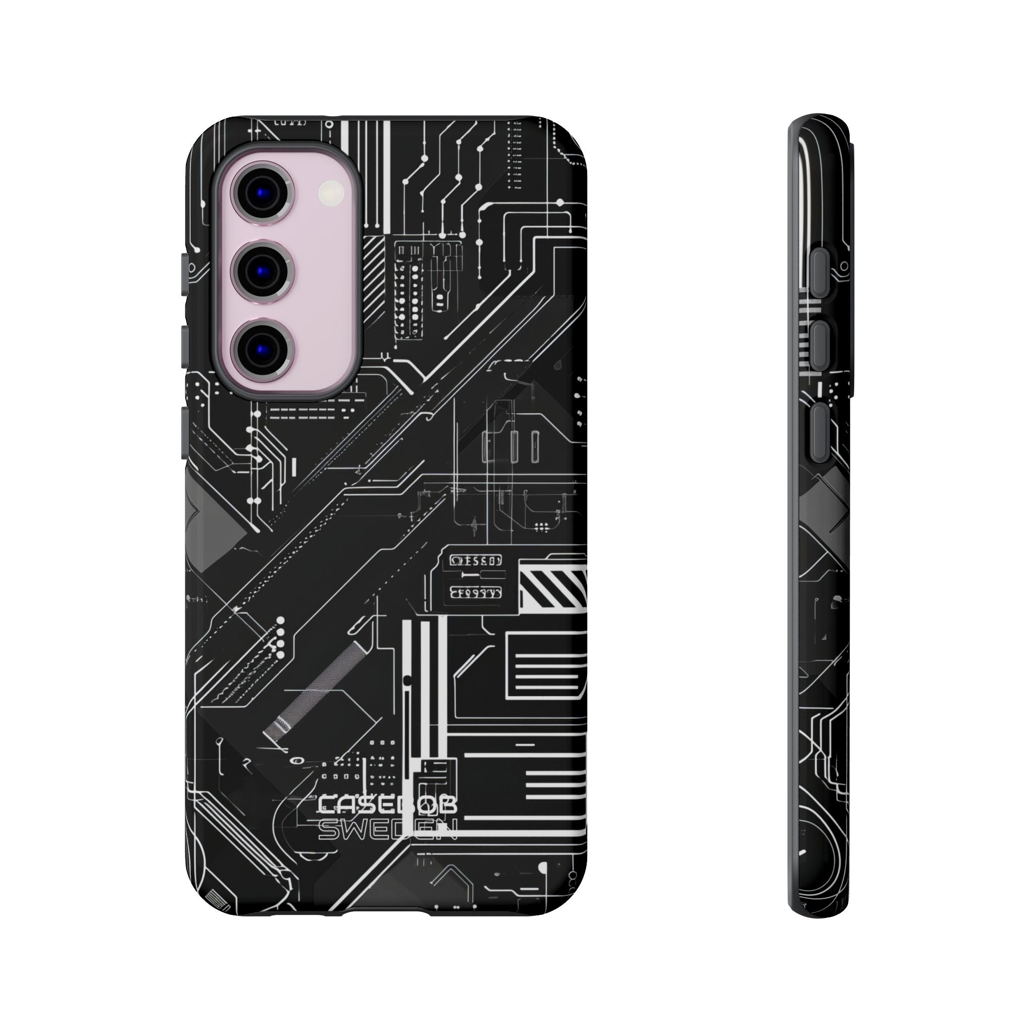 Futuristic Circuit Grid Samsung S23 - Tough