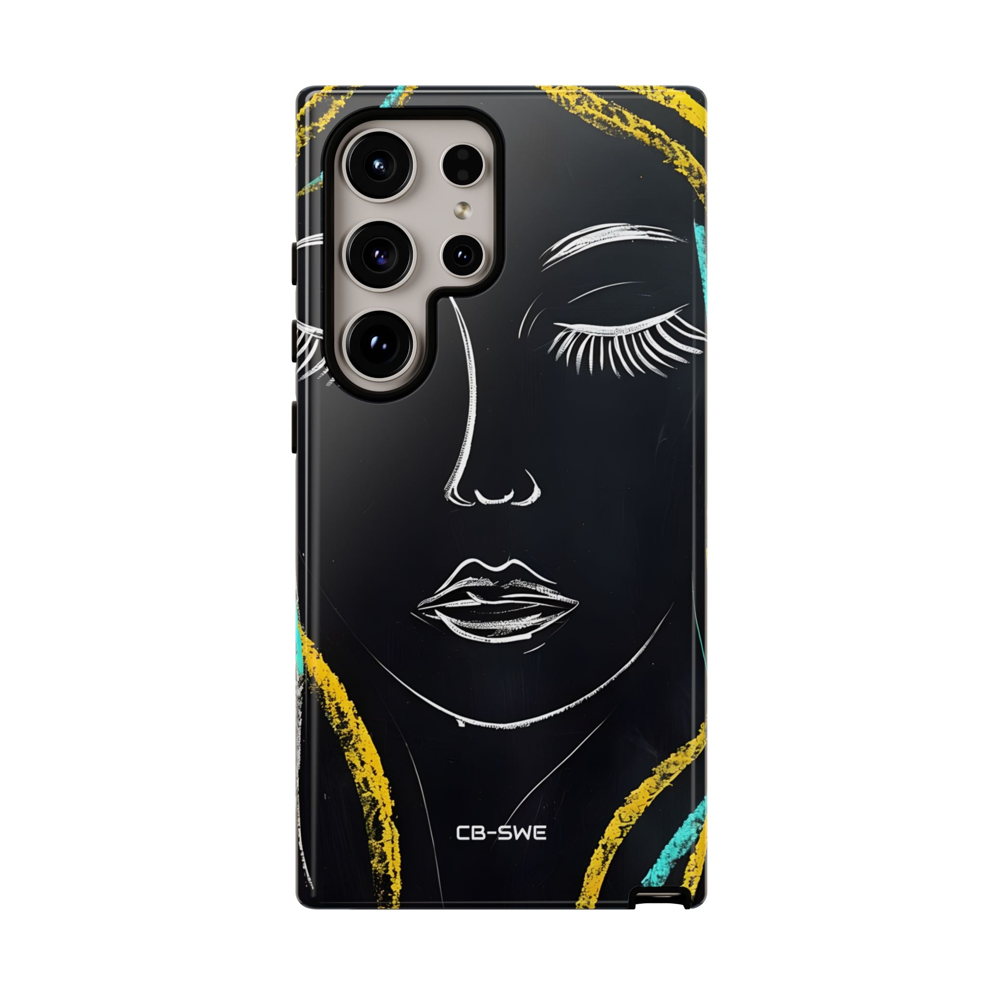 Vivid Minimalist Portrait - Samsung Case