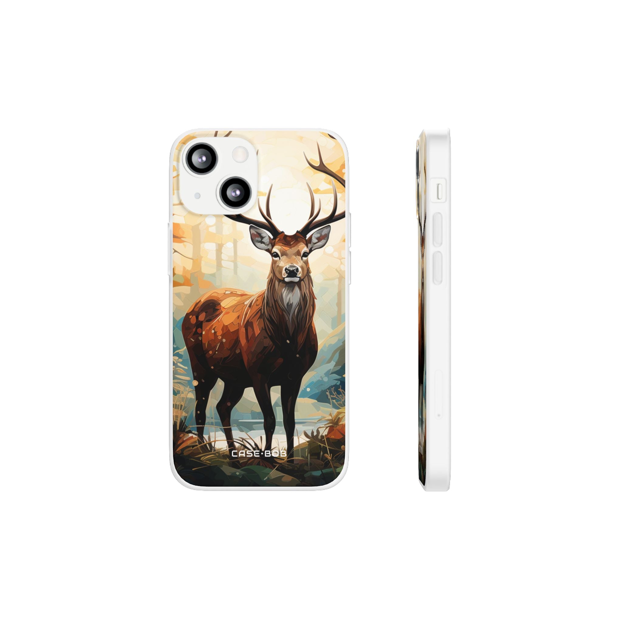 Glowing Stag iPhone 13 mini Case - Soft