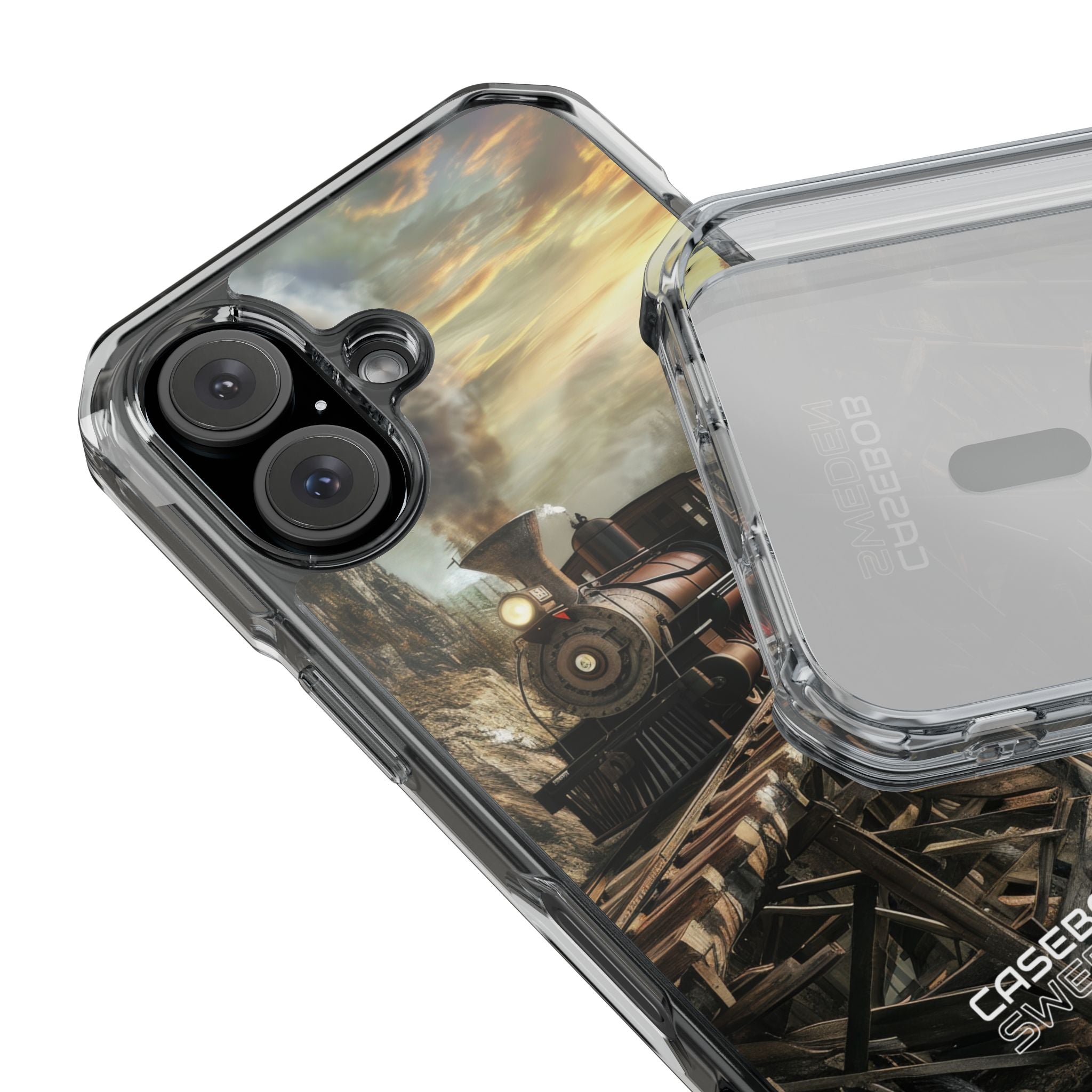 Steam Mountain Crossing iPhone 16 - Impact Clear+