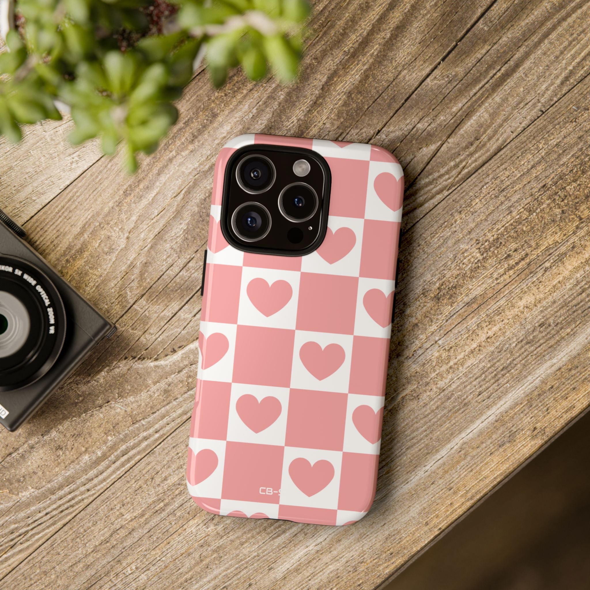 Love Checkered Harmony - iPhone Case