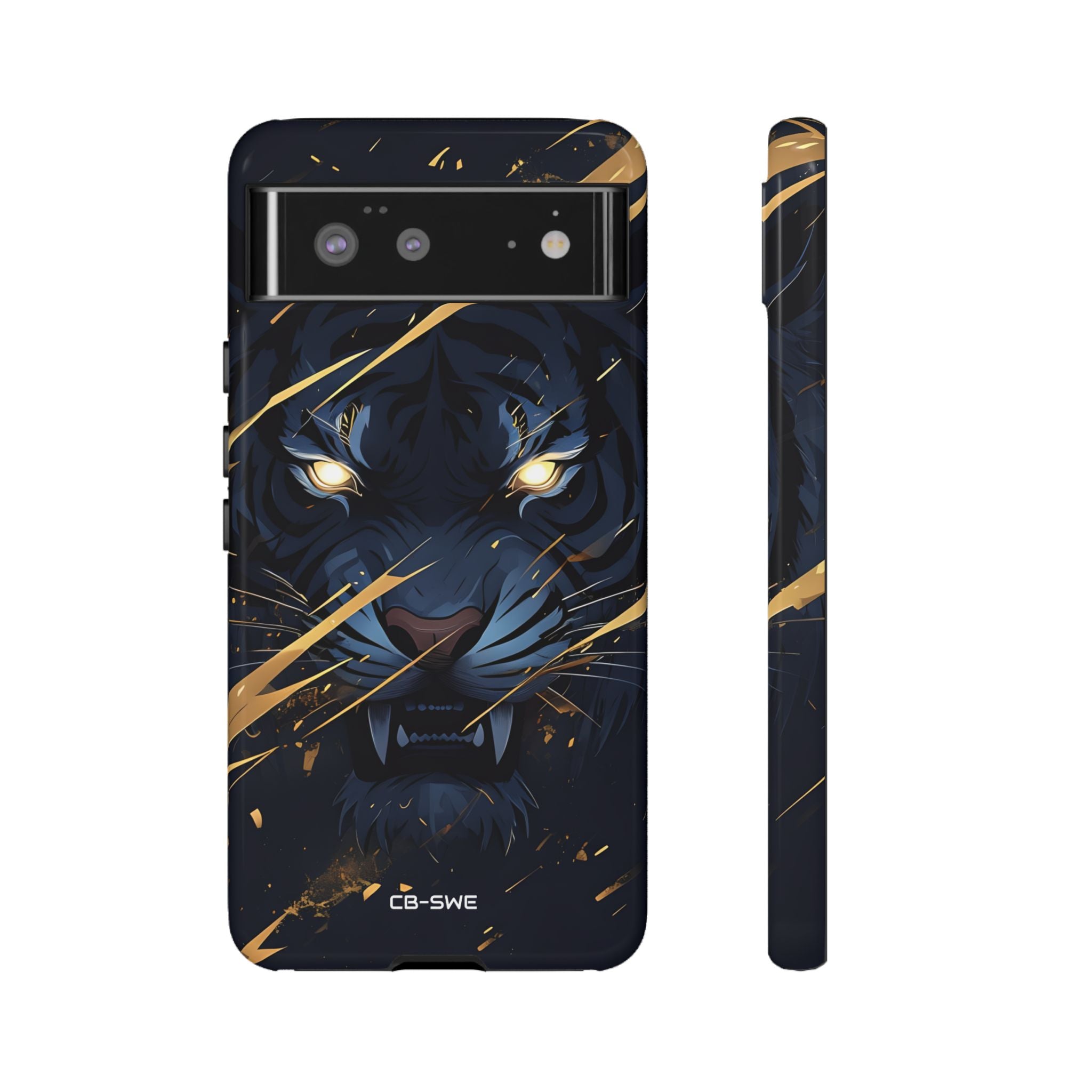 Tiger's Glowing Gaze - Google Pixel Case